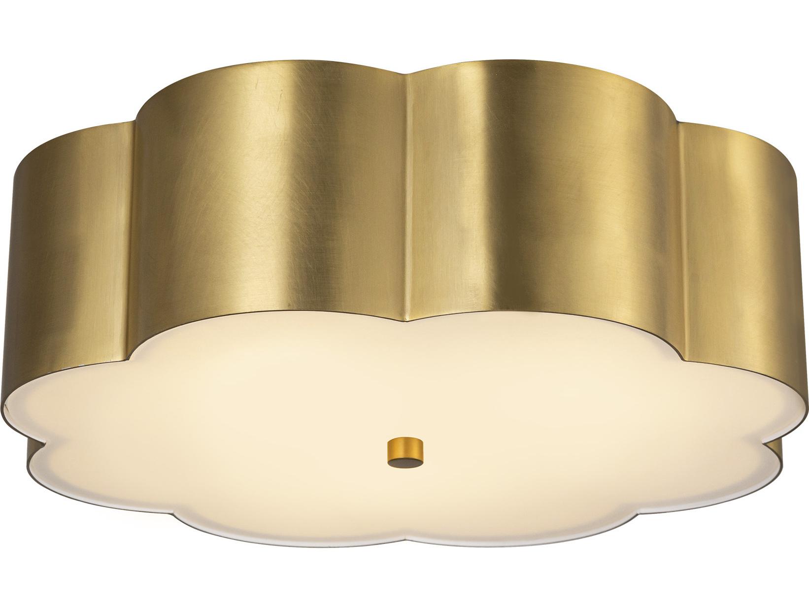 Alora Mood Blossom 3-Light Brushed Gold Flush Mount