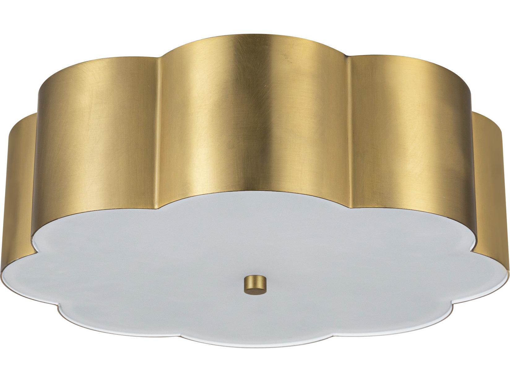 Alora Mood Blossom 3-Light Brushed Gold Flush Mount