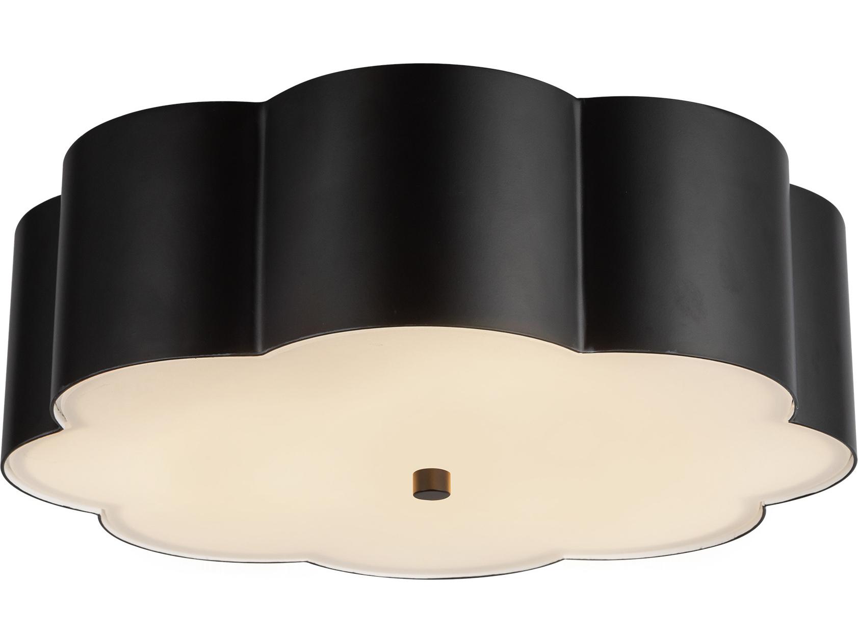 Alora Mood Blossom 3-Light Matte Black Flush Mount