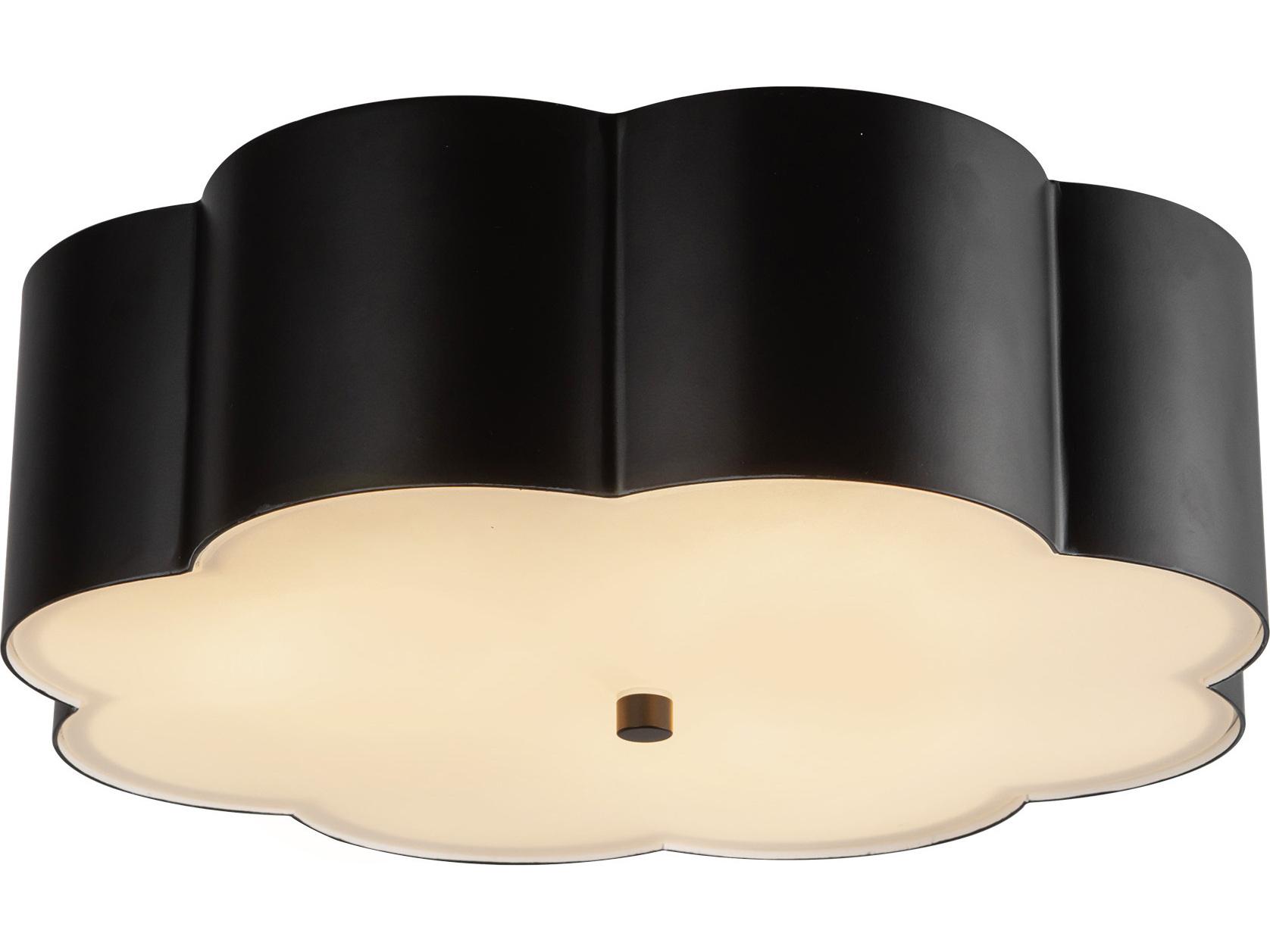 Alora Mood Blossom 3-Light Matte Black Flush Mount