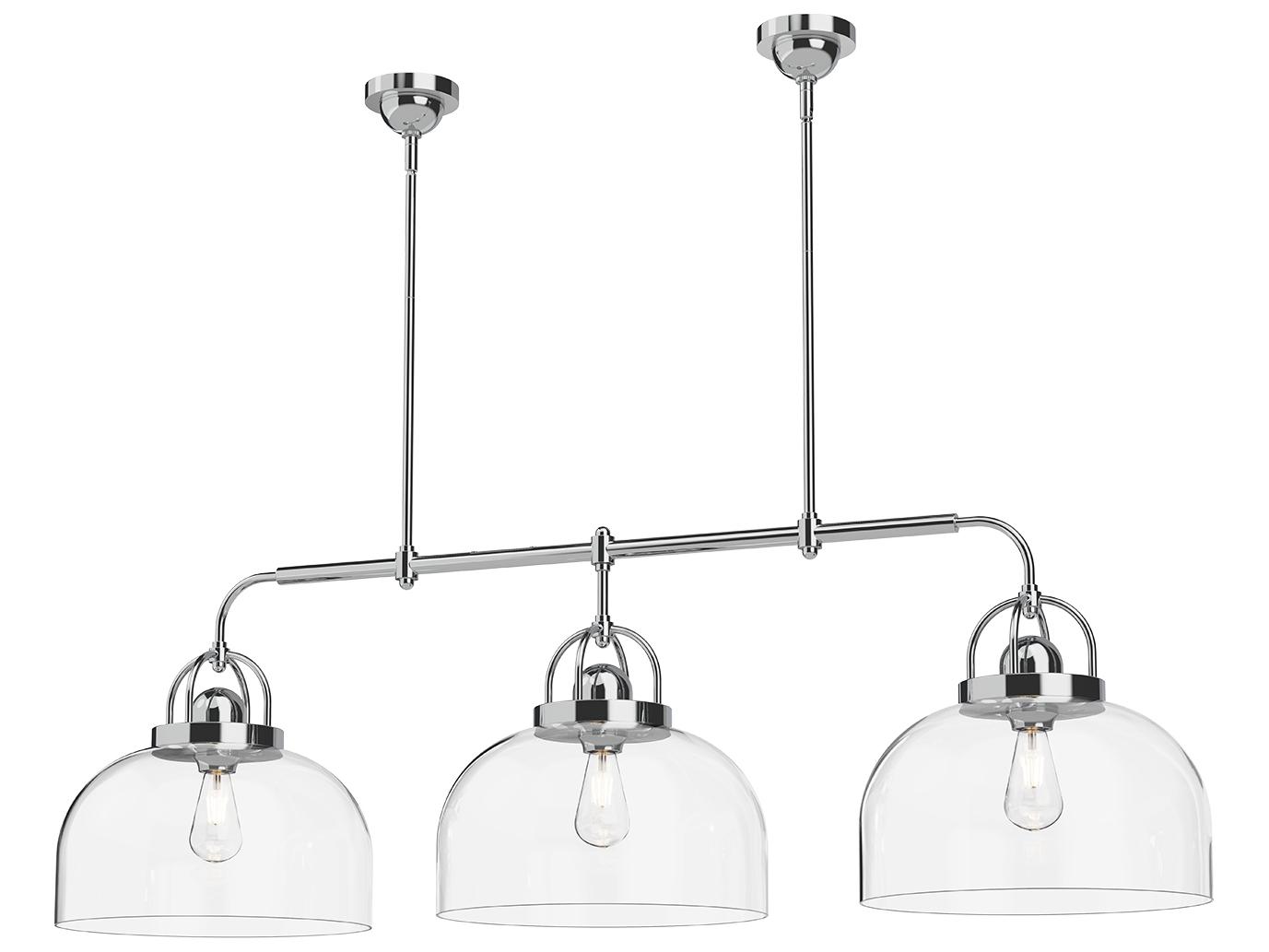 Alora Mood Lancaster 3-Light Chrome Island Pendant