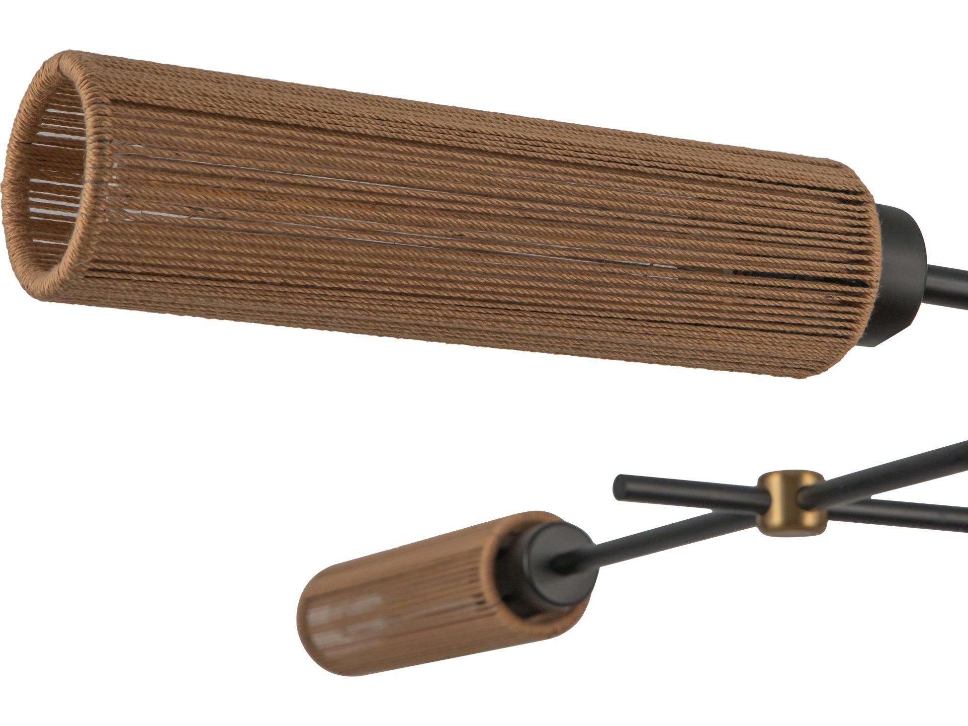 Alora Mood Colby 4-Light Matte Black Linear Island Pendant