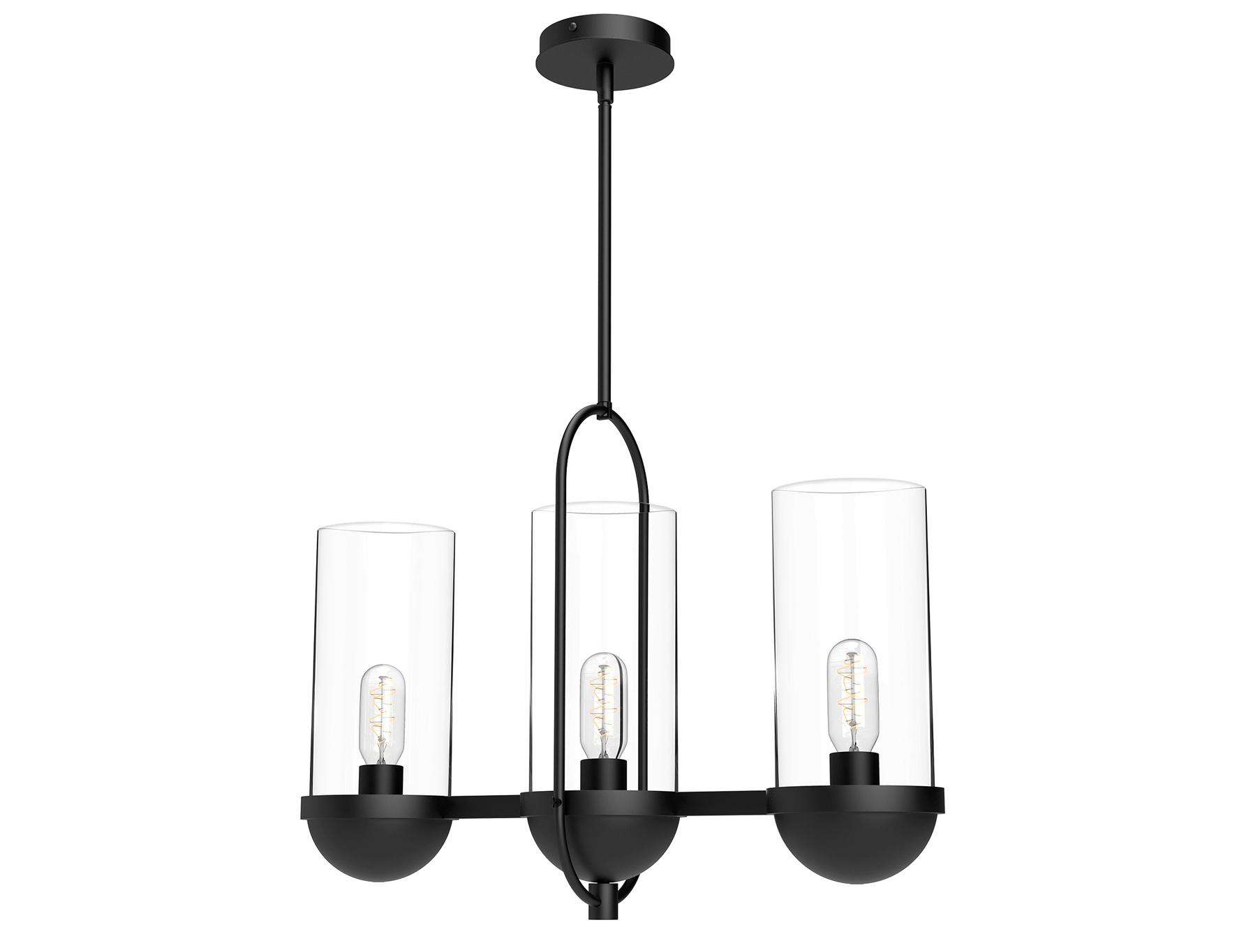 Alora Mood Cyrus 3-Light Matte Black Island Pendant
