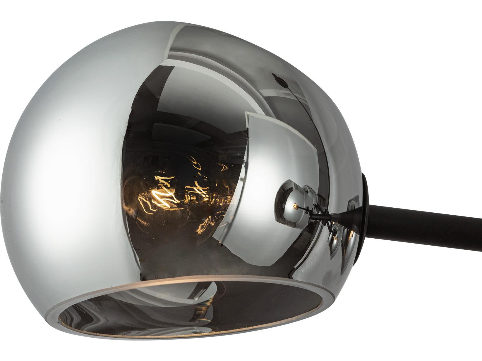 Alora Mood Willow 8-Light Matte Black Globe Island Pendant