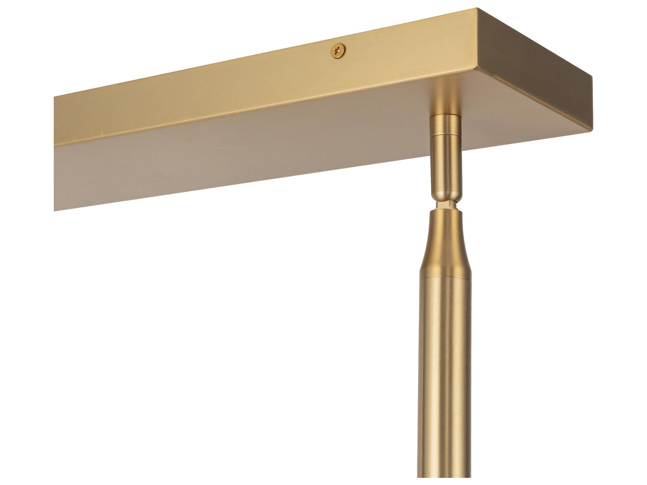 Alora Mood Maris Brushed Gold Linear Island Pendant