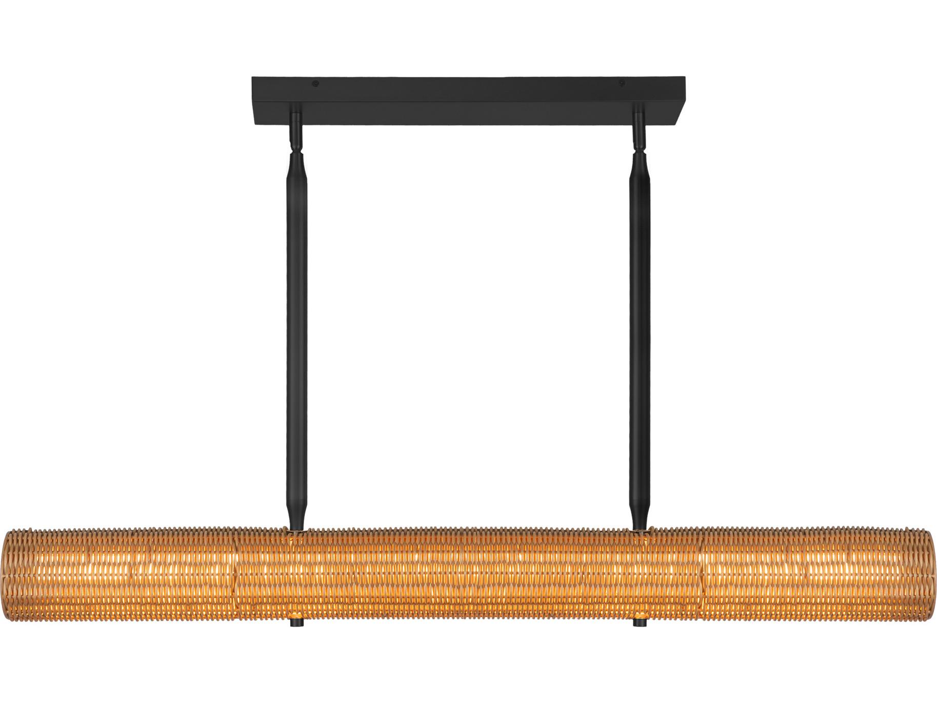 Alora Mood Maris Matte Black Linear Island Pendant