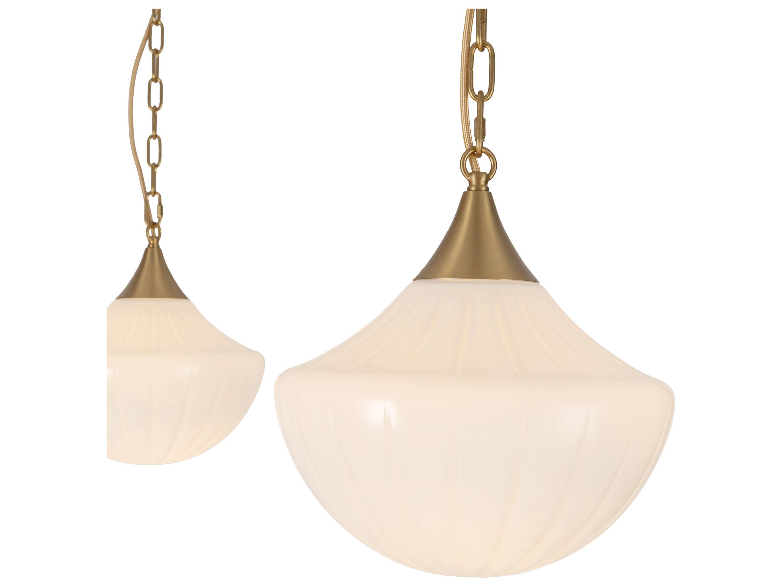 Alora Mood Farrah 3-Light Brushed Gold Pendant