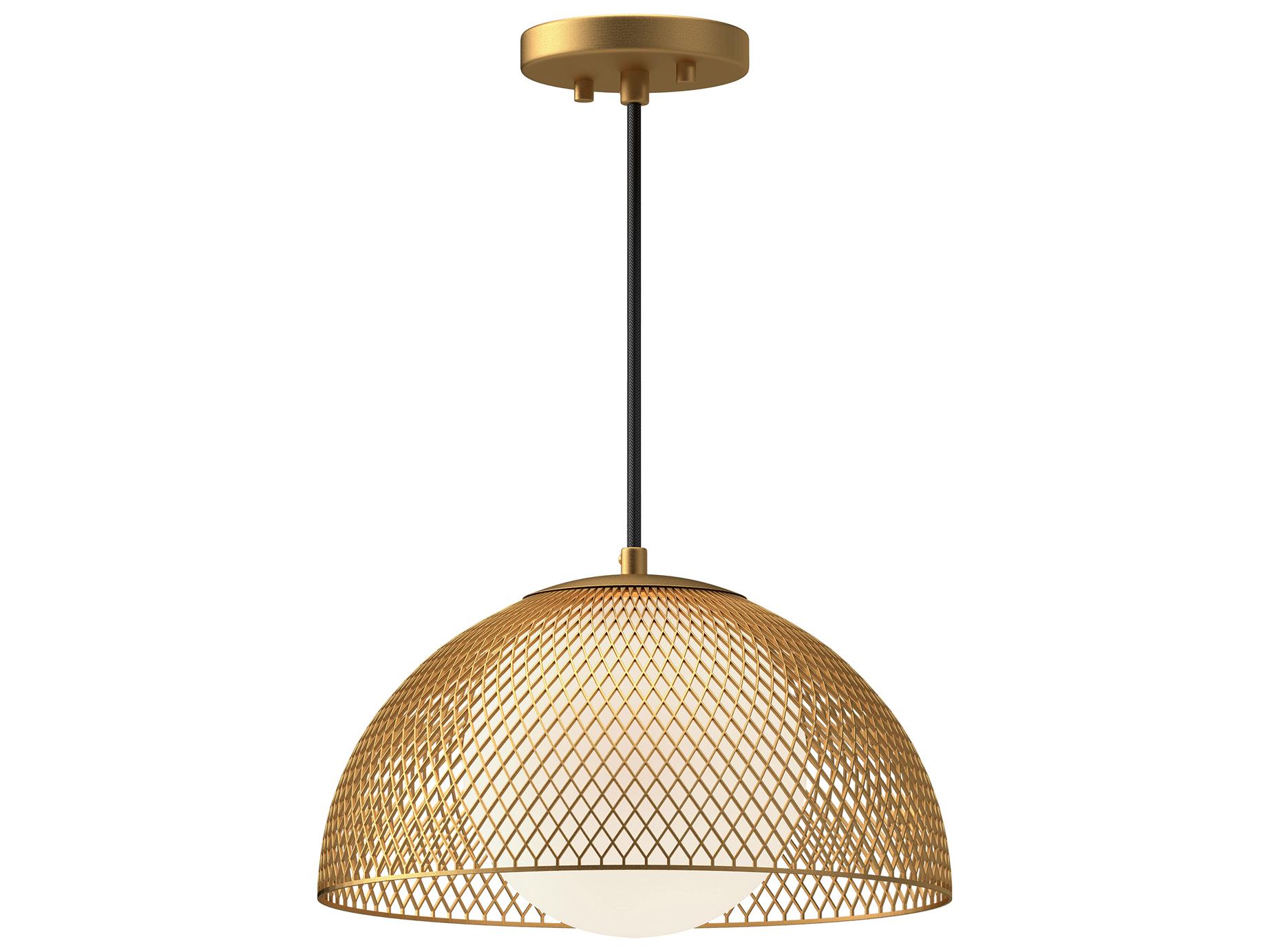 Alora Mood Haven 1-Light Gold Dome Pendant