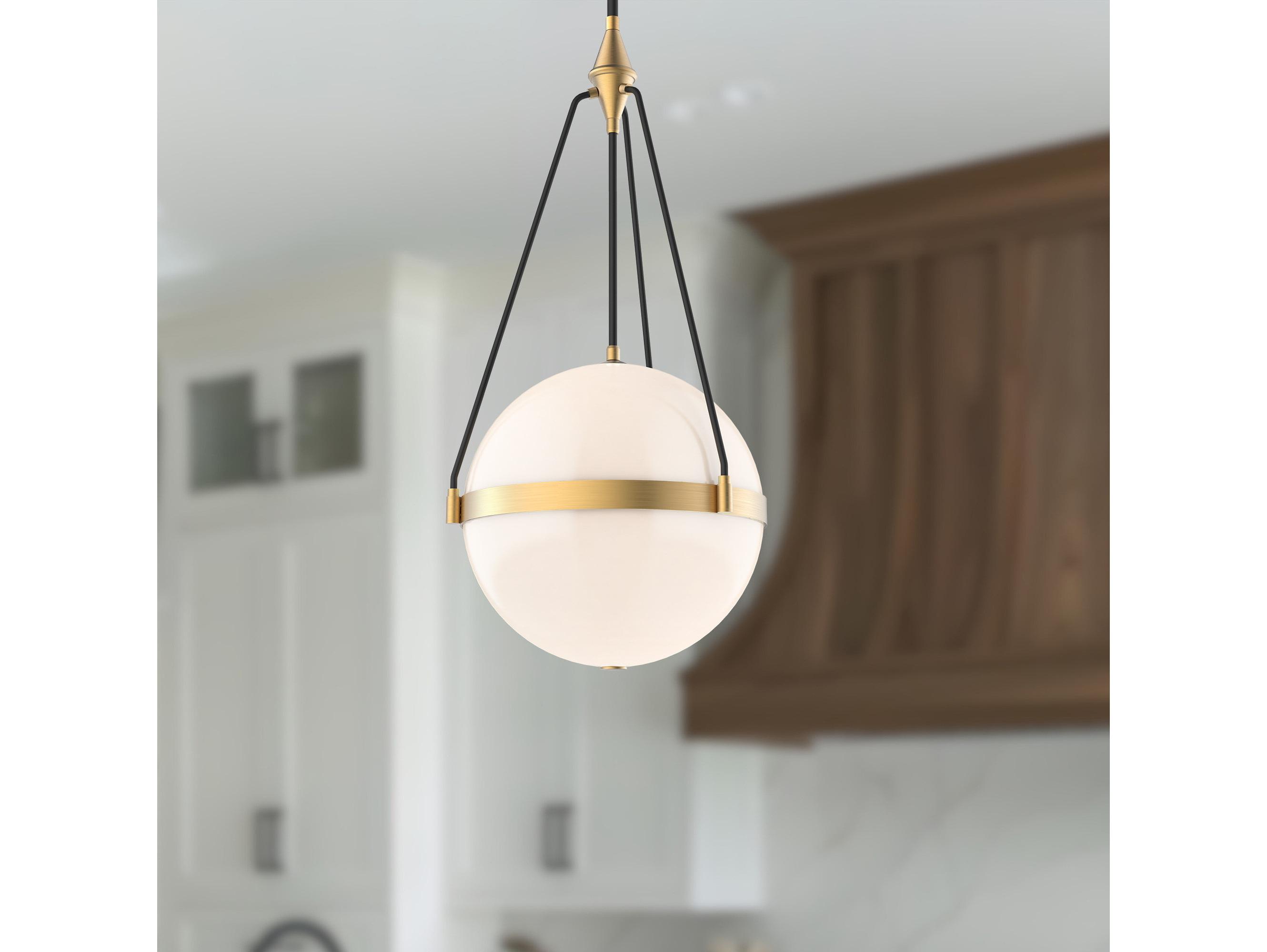Alora Mood Harmony 4-Light Brushed Gold Globe Pendant