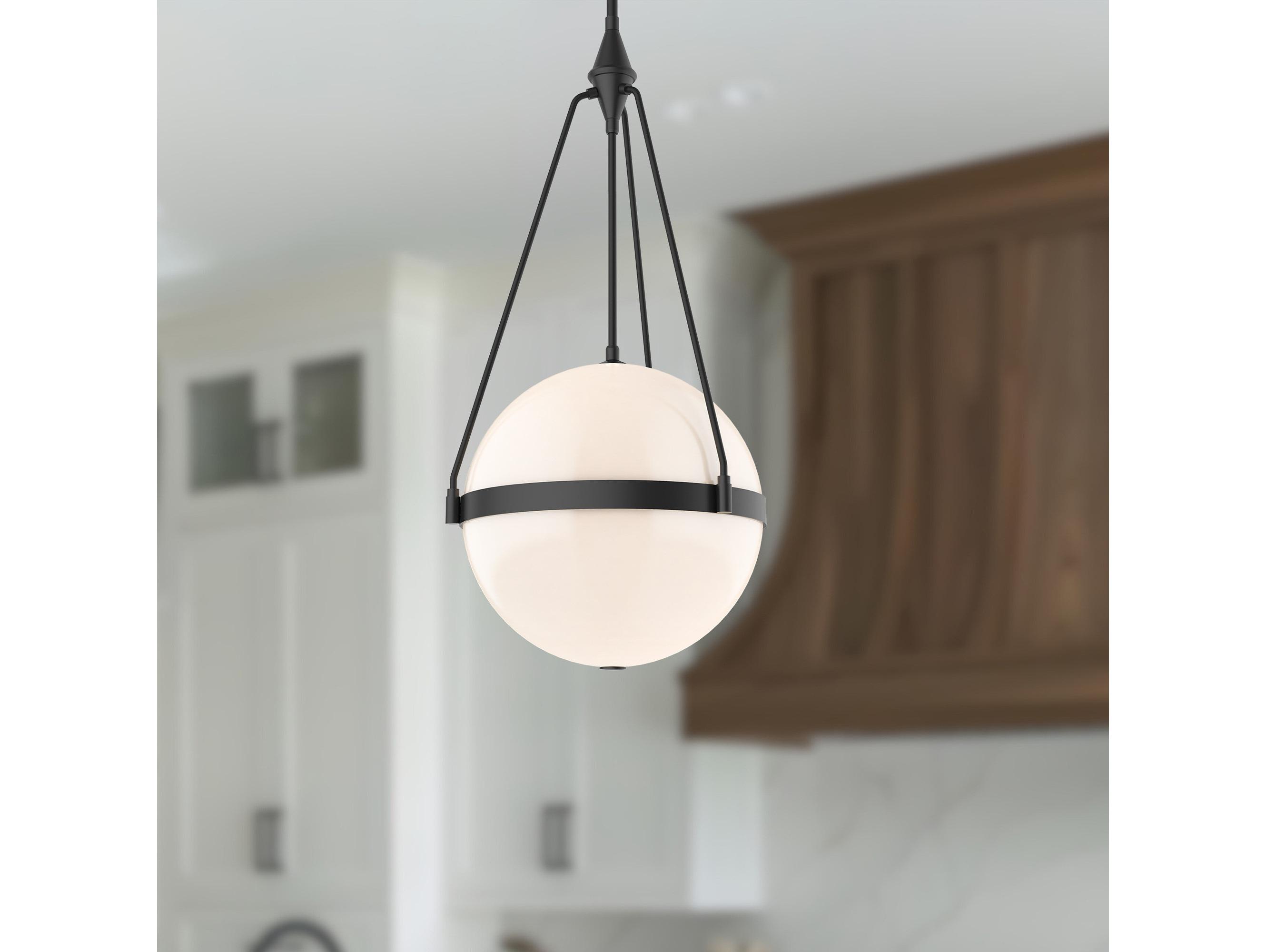 Alora Mood Harmony 4-Light Matte Black Globe Pendant