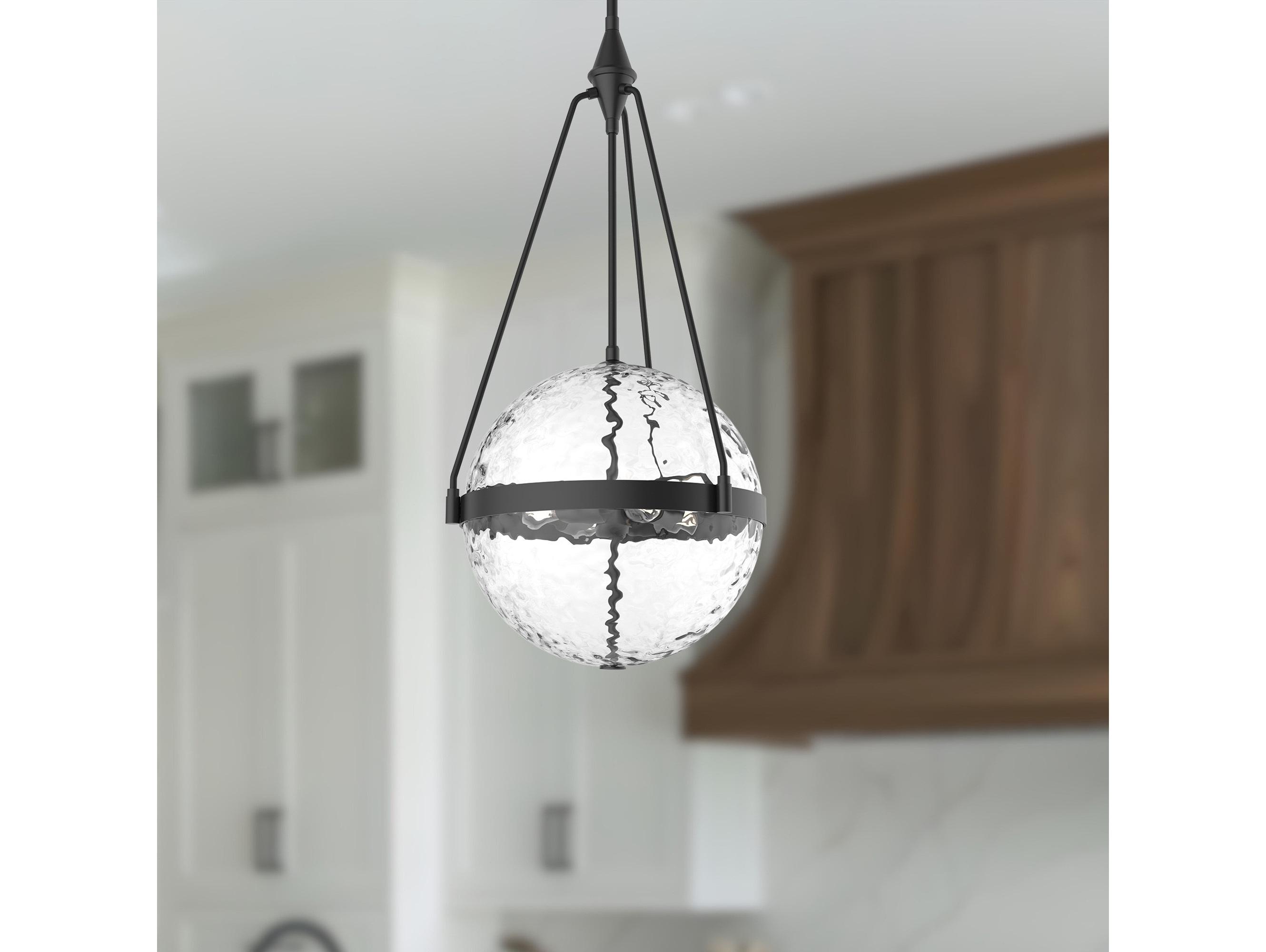 Alora Mood Harmony 4-Light Matte Black Globe Pendant