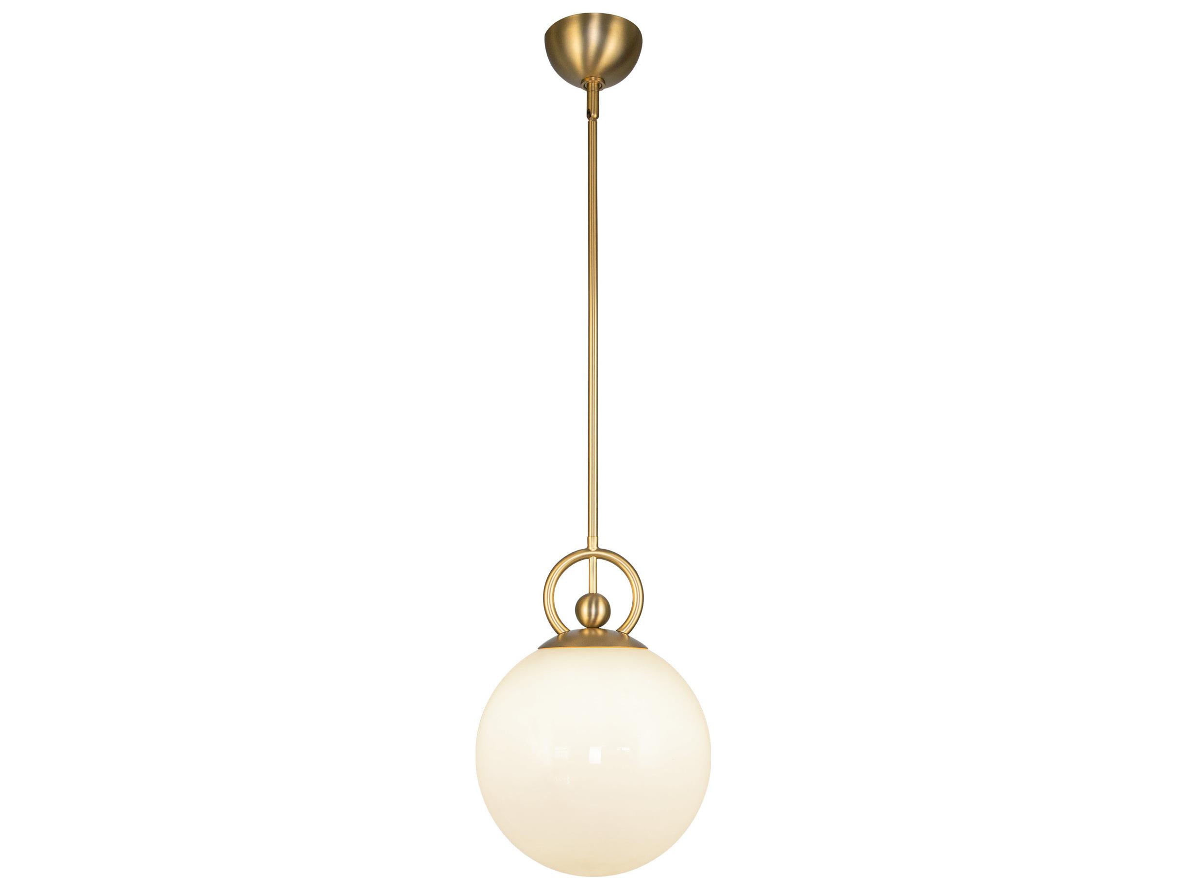 Alora Mood Fiore 1-Light Brushed Gold Globe Mini Pendant