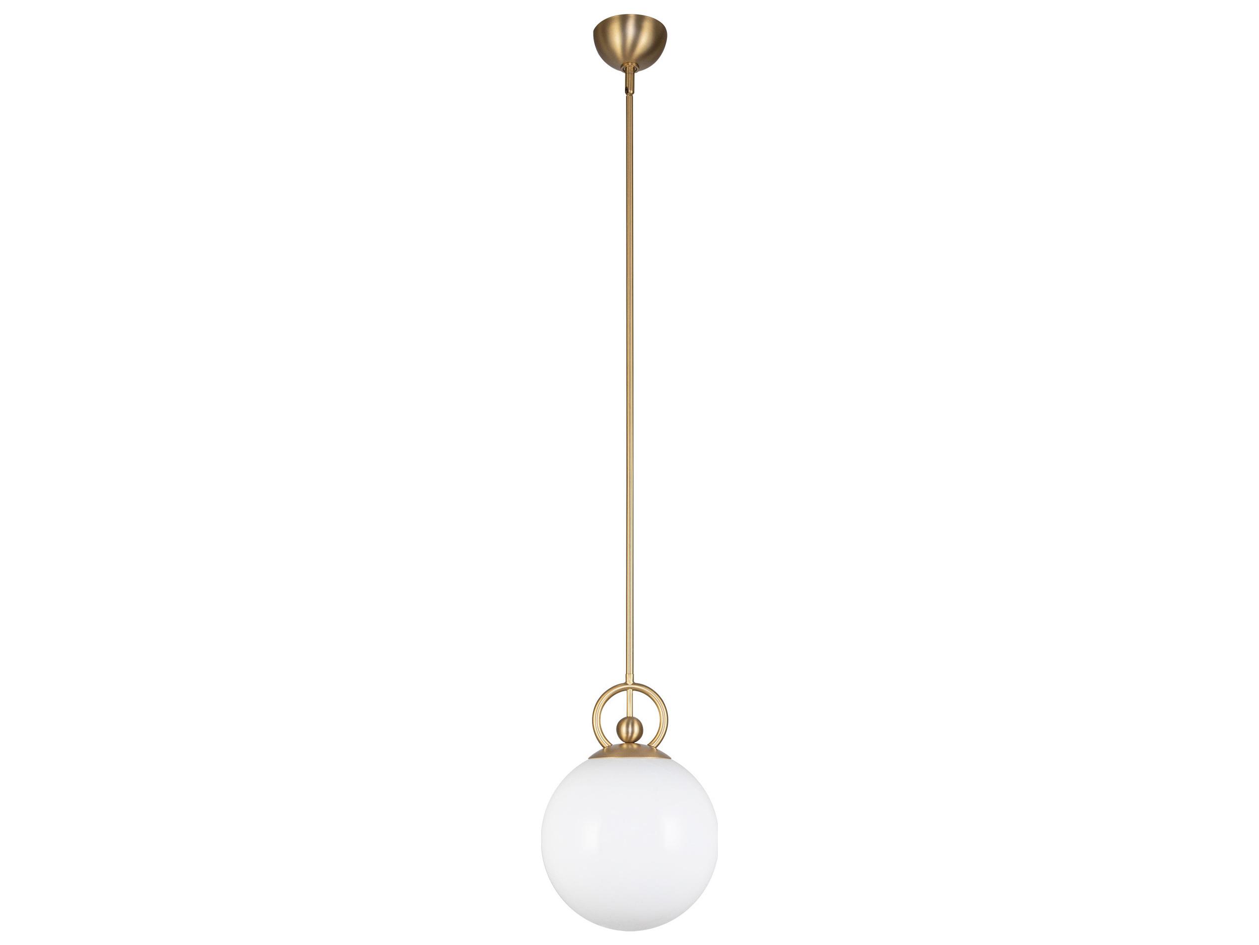 Alora Mood Fiore 1-Light Brushed Gold Globe Mini Pendant