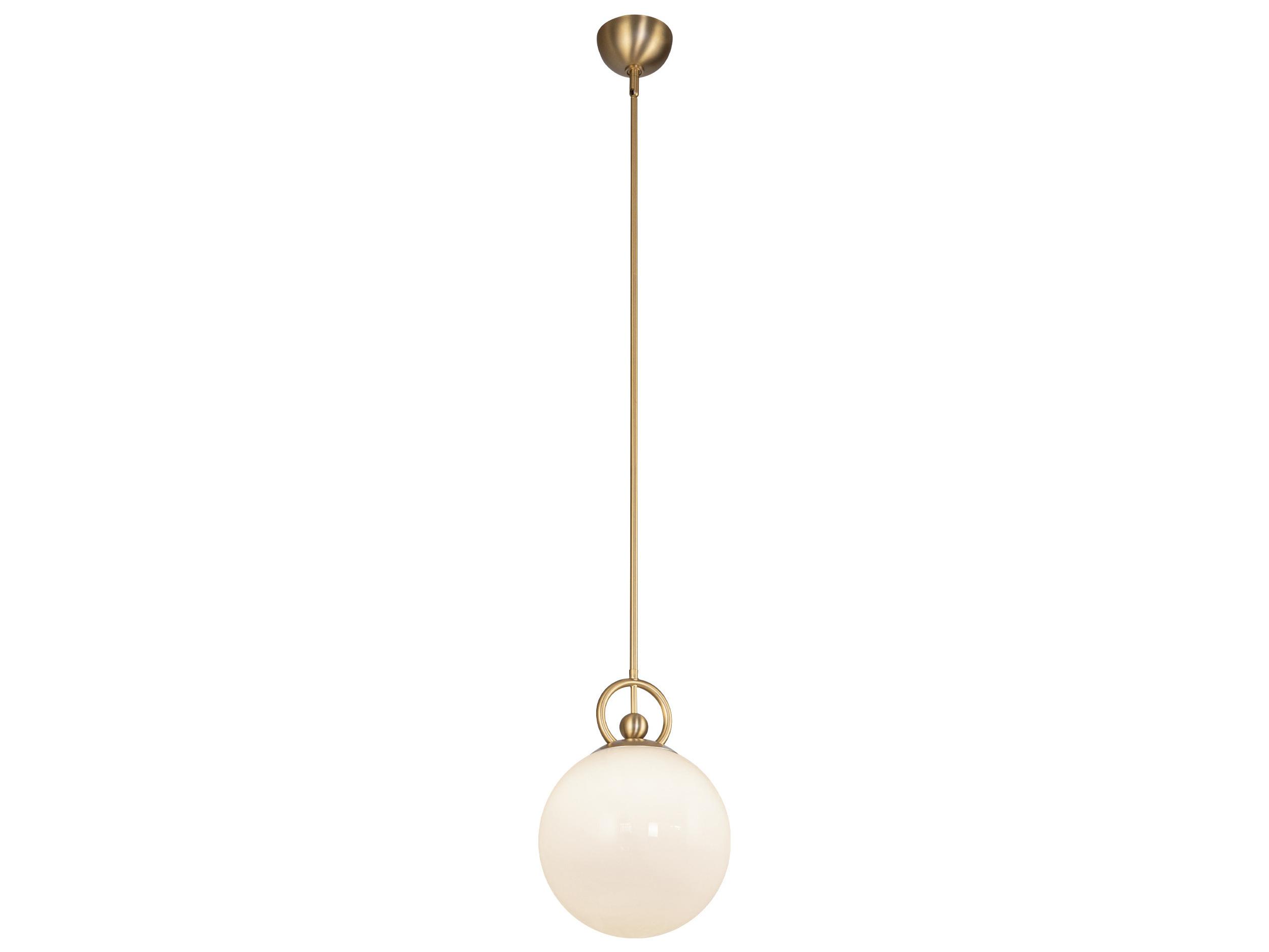 Alora Mood Fiore 1-Light Brushed Gold Globe Mini Pendant