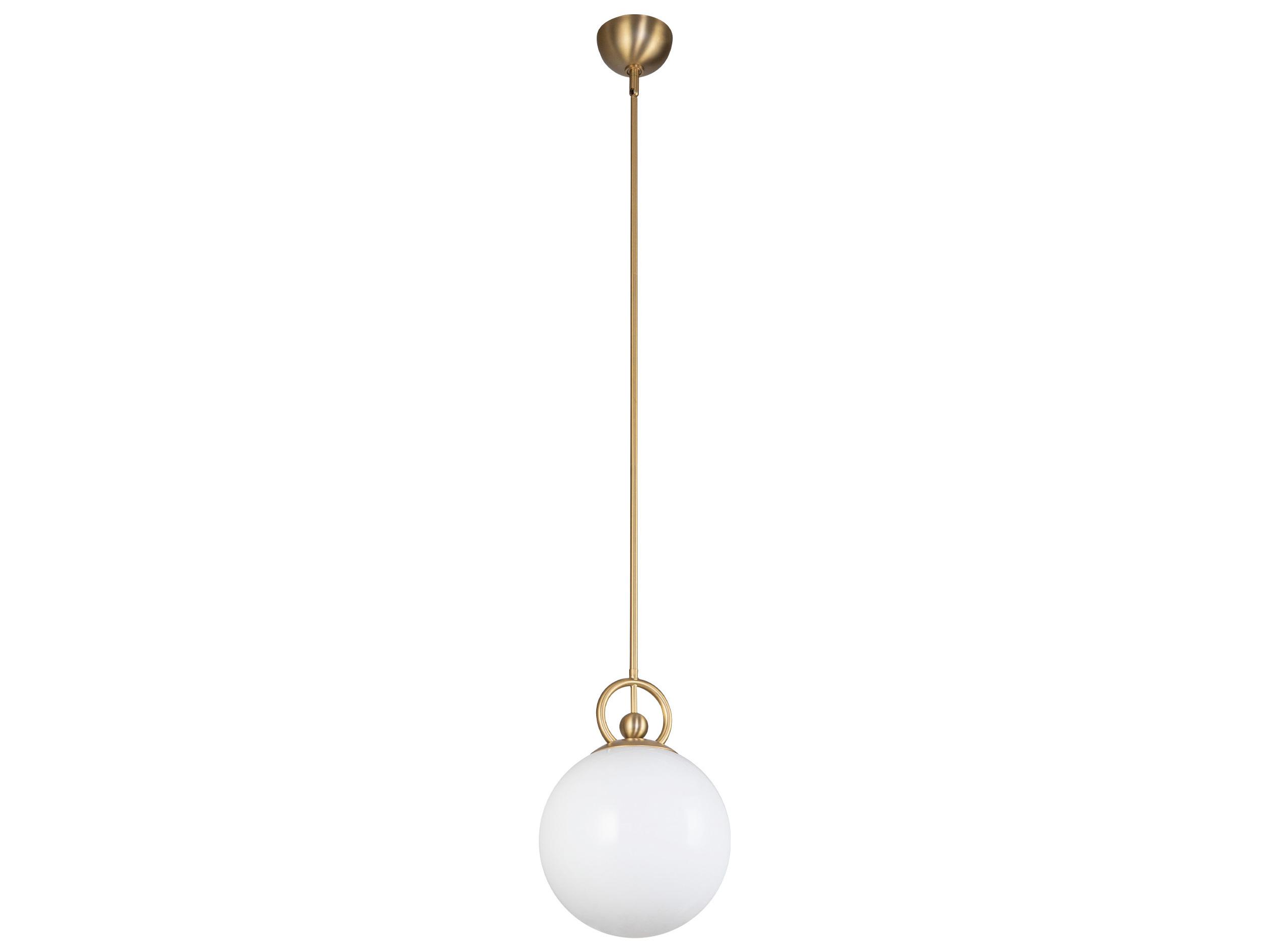 Alora Mood Fiore 1-Light Brushed Gold Globe Mini Pendant