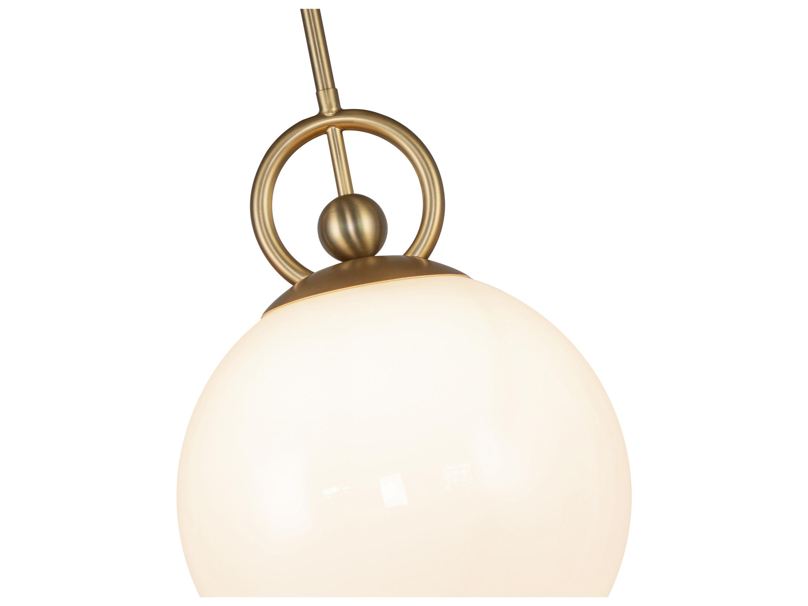 Alora Mood Fiore 1-Light Brushed Gold Globe Mini Pendant