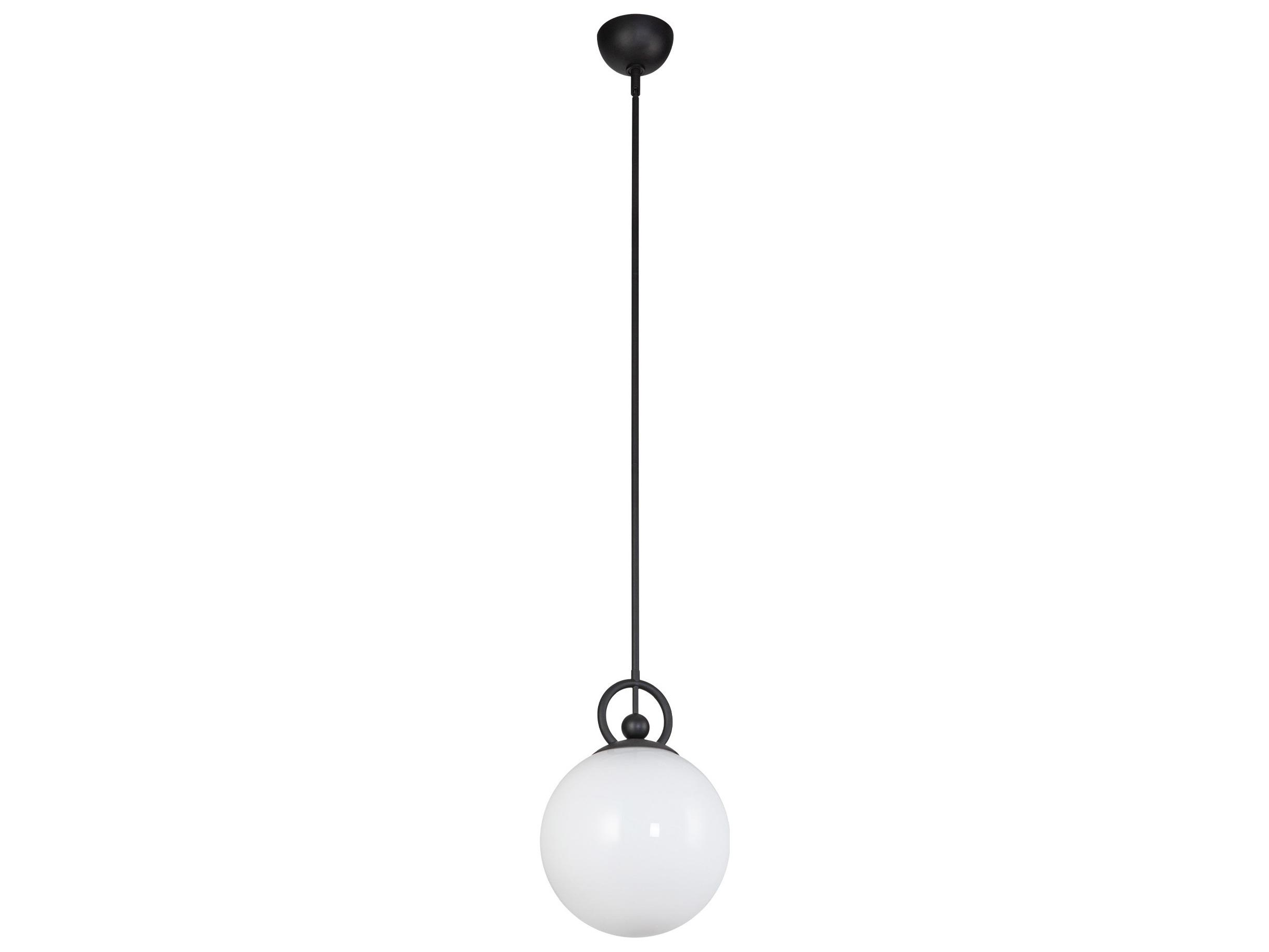 Alora Mood Fiore 1-Light Matte Black Globe Mini Pendant