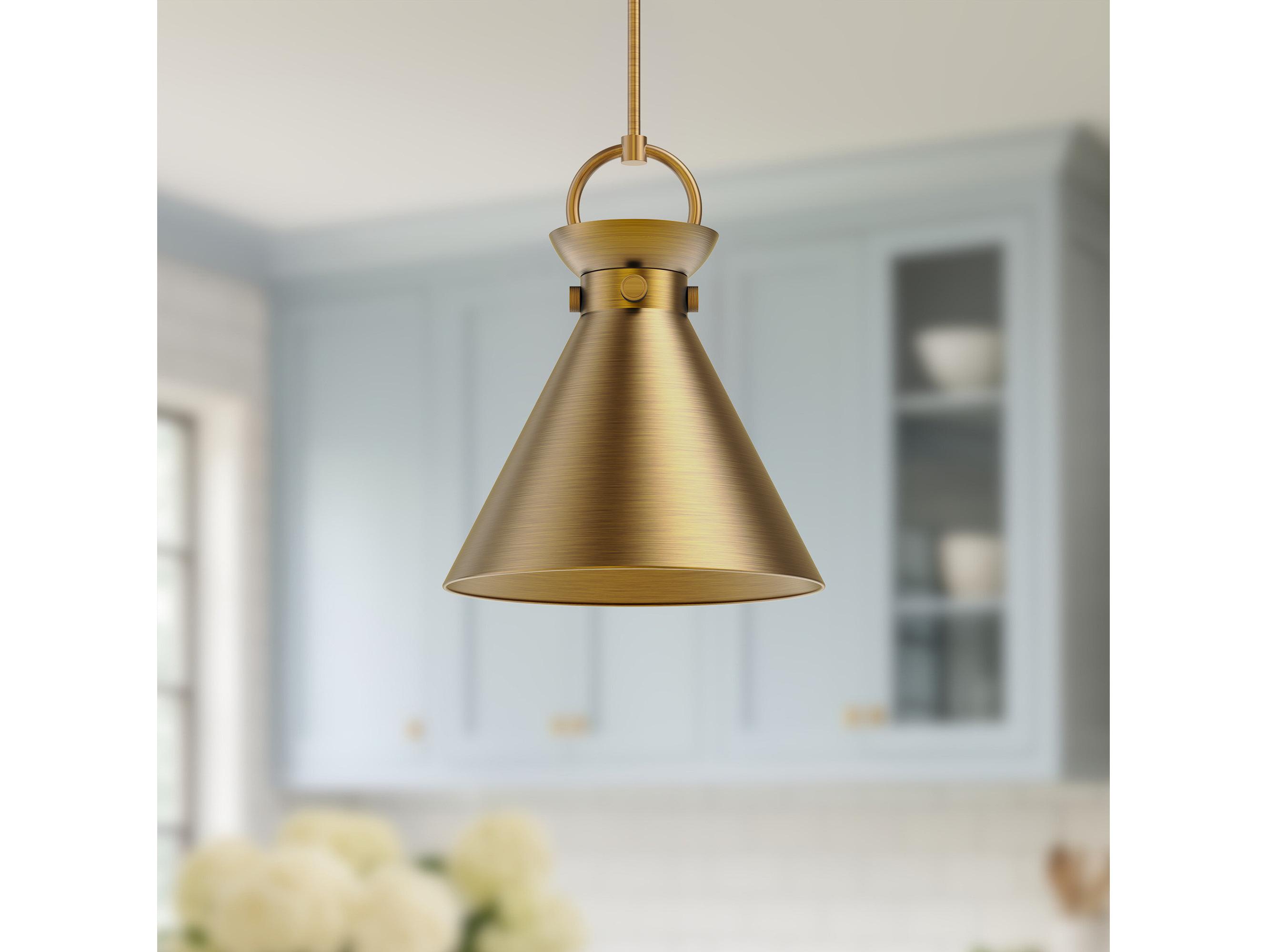 Alora Mood Emerson 1-Light Aged Gold Pendant