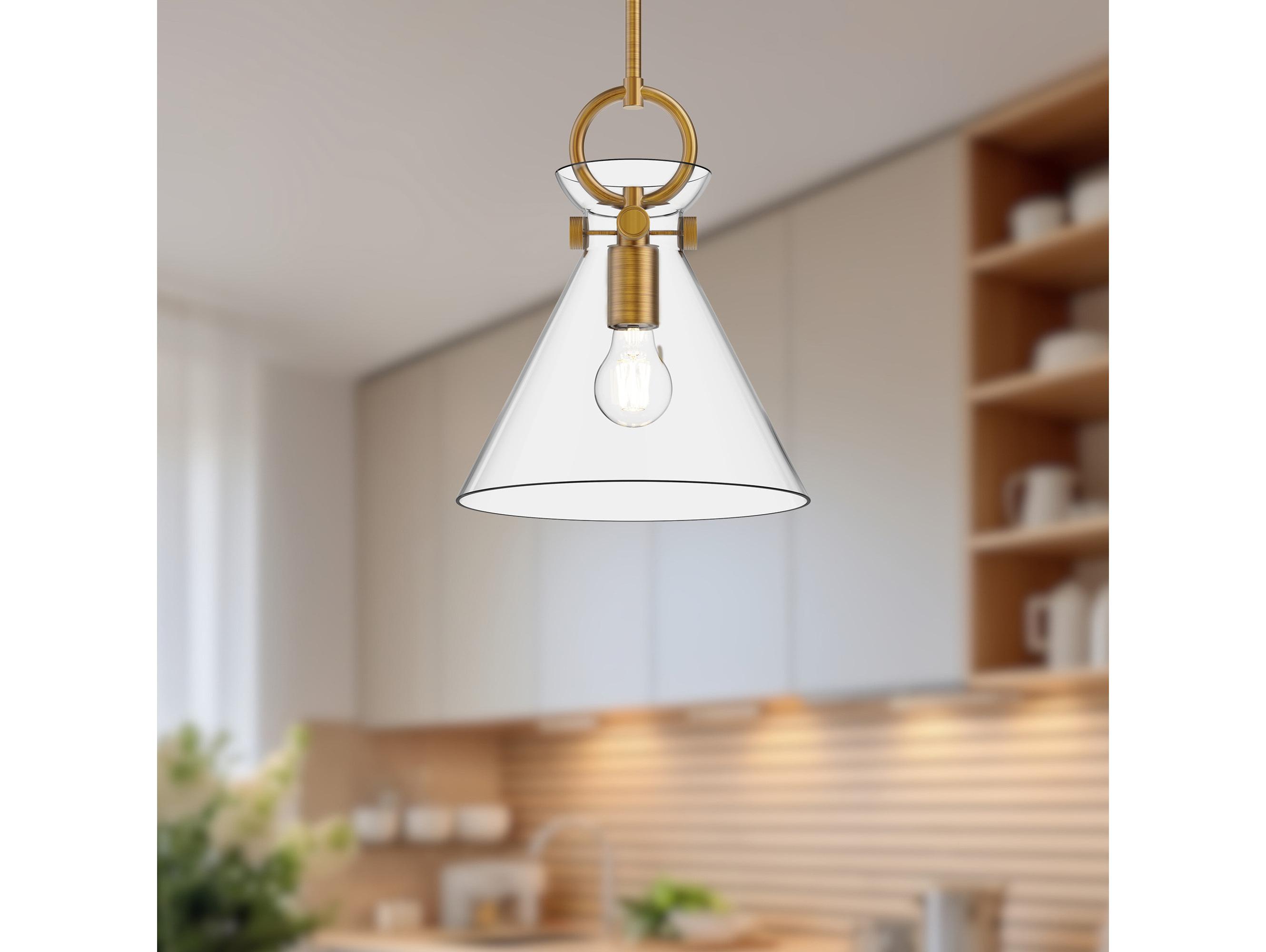 Alora Mood Emerson 1-Light Aged Gold Mini Pendant