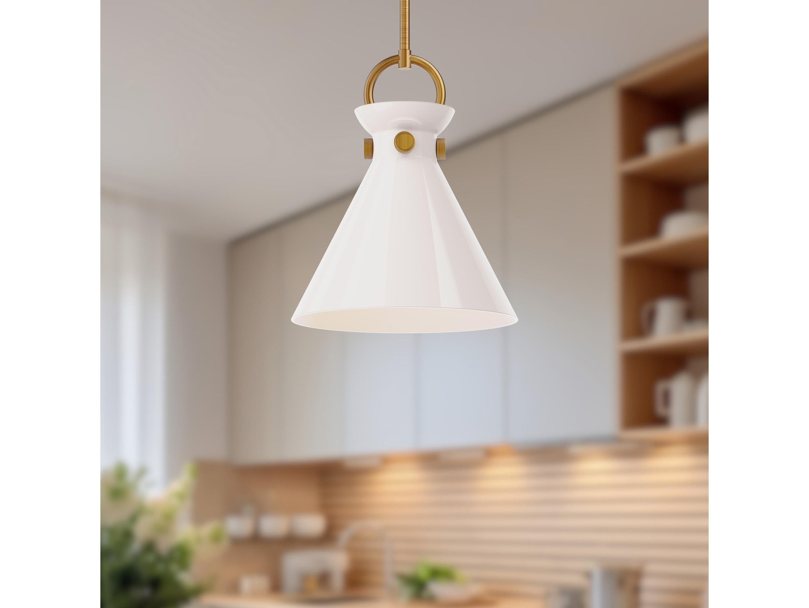 Alora Mood Emerson 1-Light Aged Gold Mini Pendant