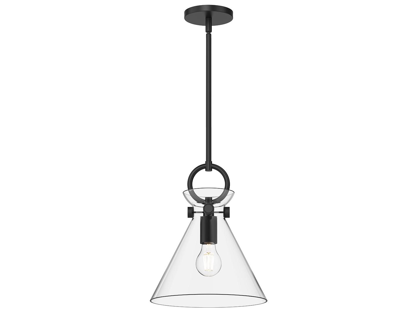 Alora Mood Emerson 1-Light Matte Black Mini Pendant