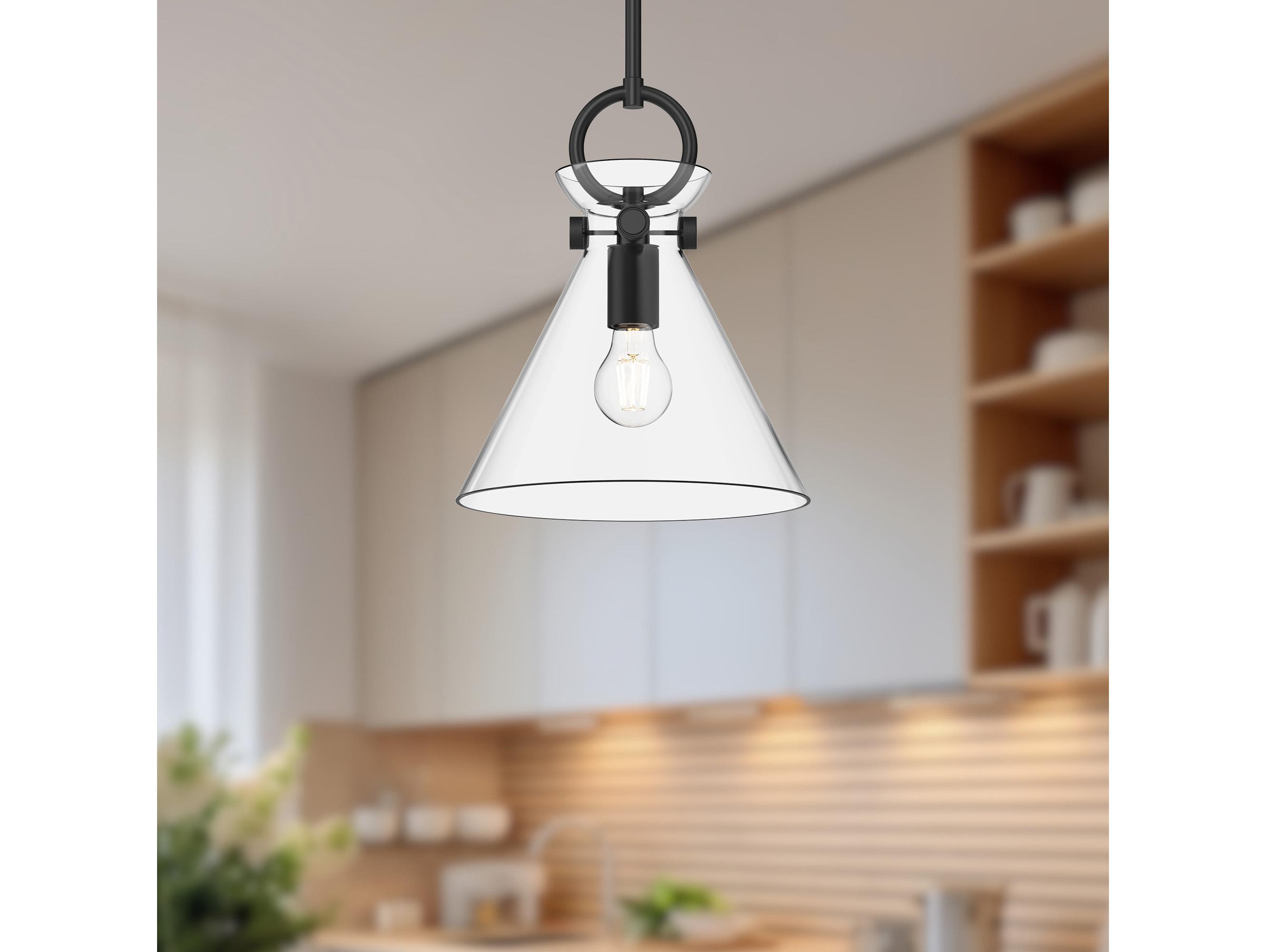 Alora Mood Emerson 1-Light Matte Black Mini Pendant