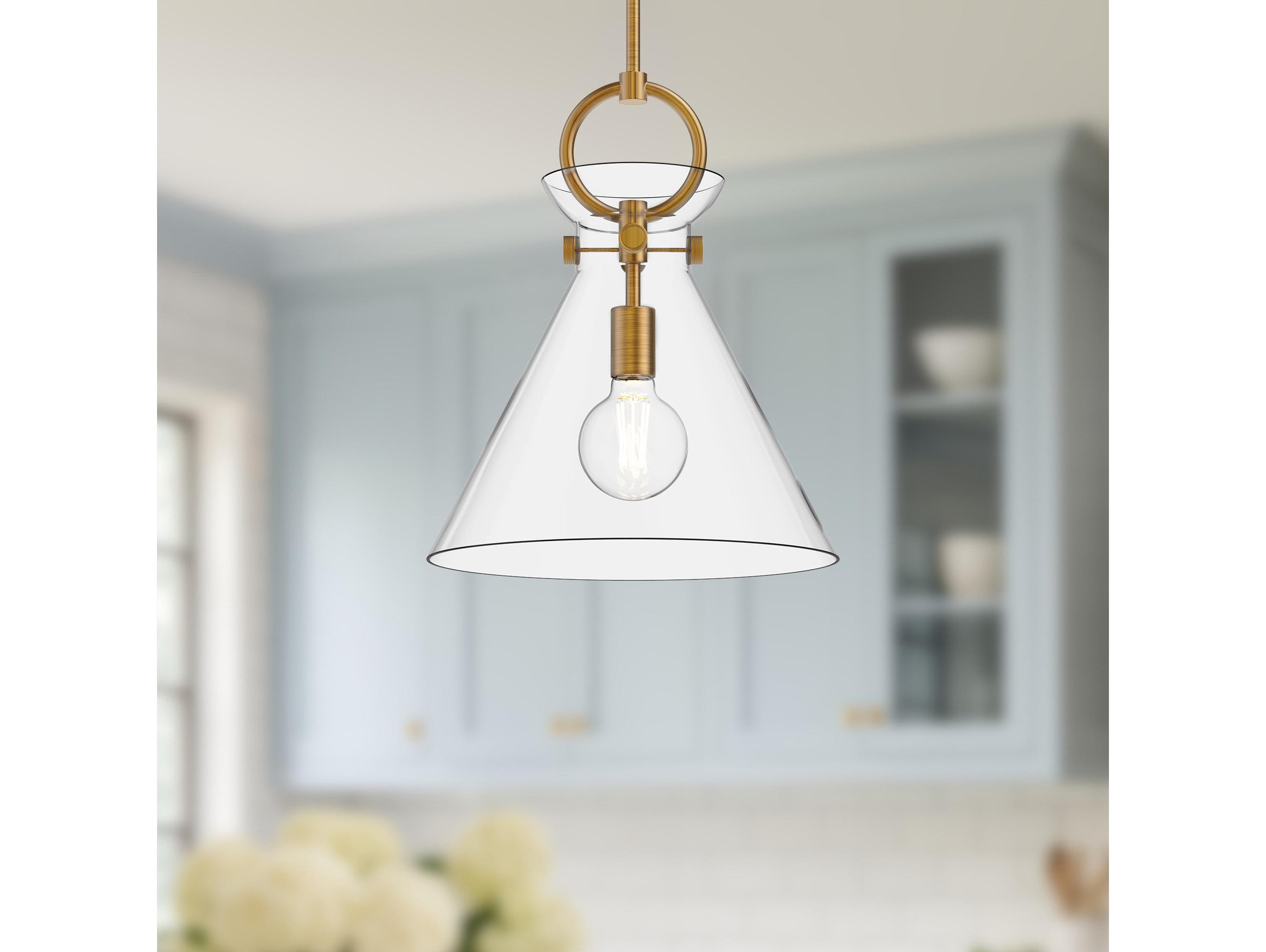 Alora Mood Emerson 1-Light Aged Gold Pendant