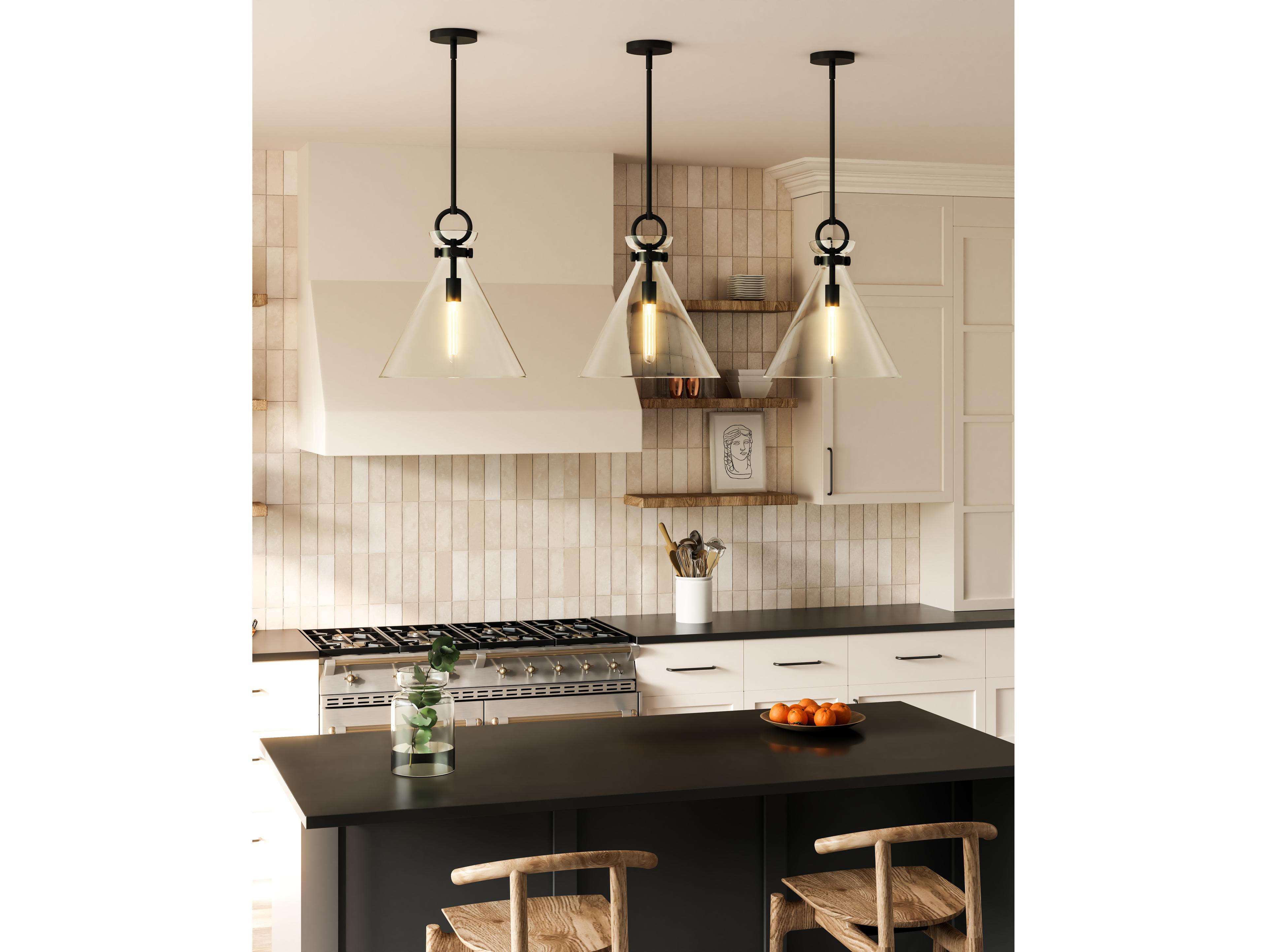 Alora Mood Emerson 1-Light Matte Black Pendant