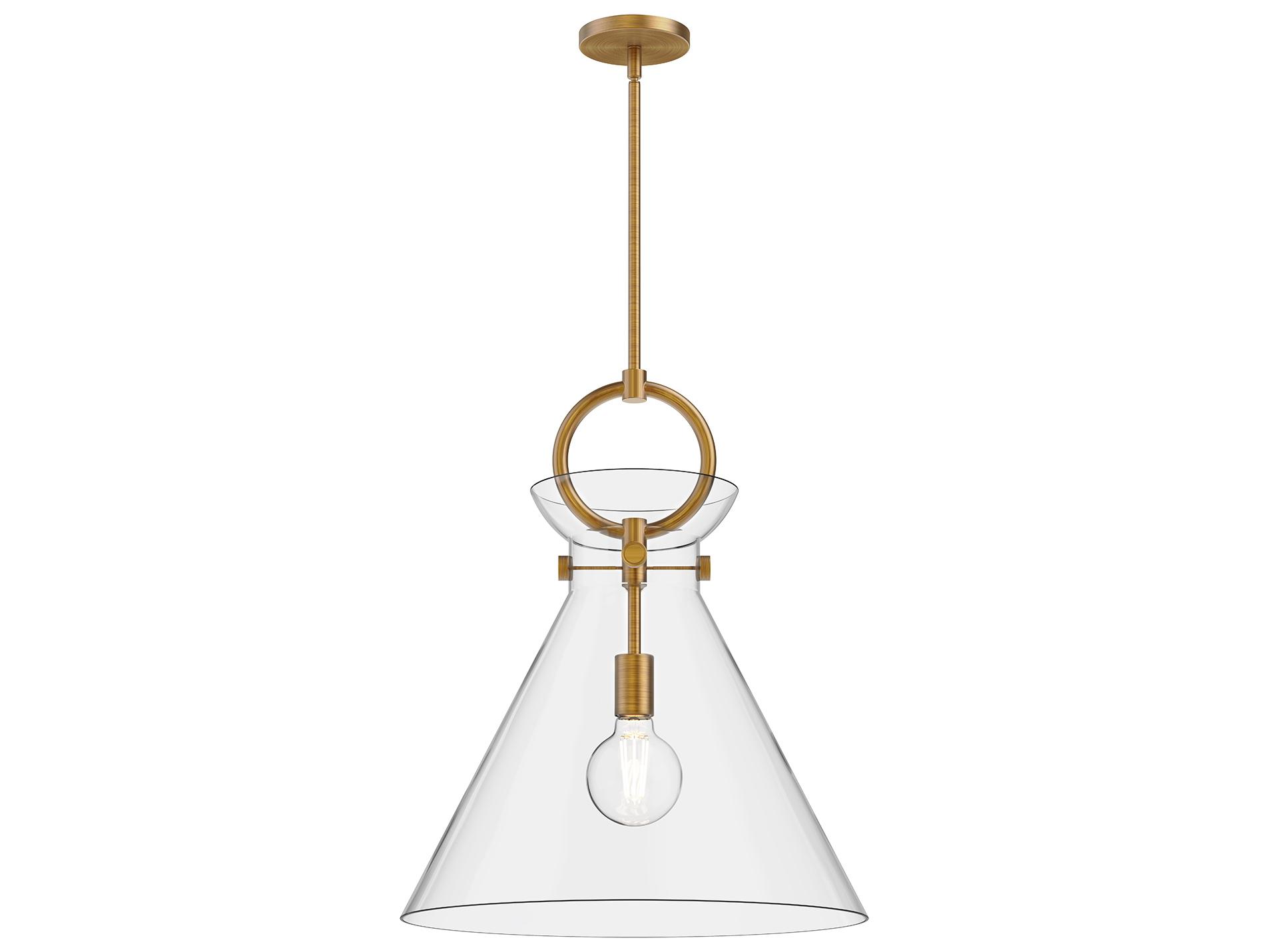 Alora Mood Emerson 1-Light Aged Gold Pendant
