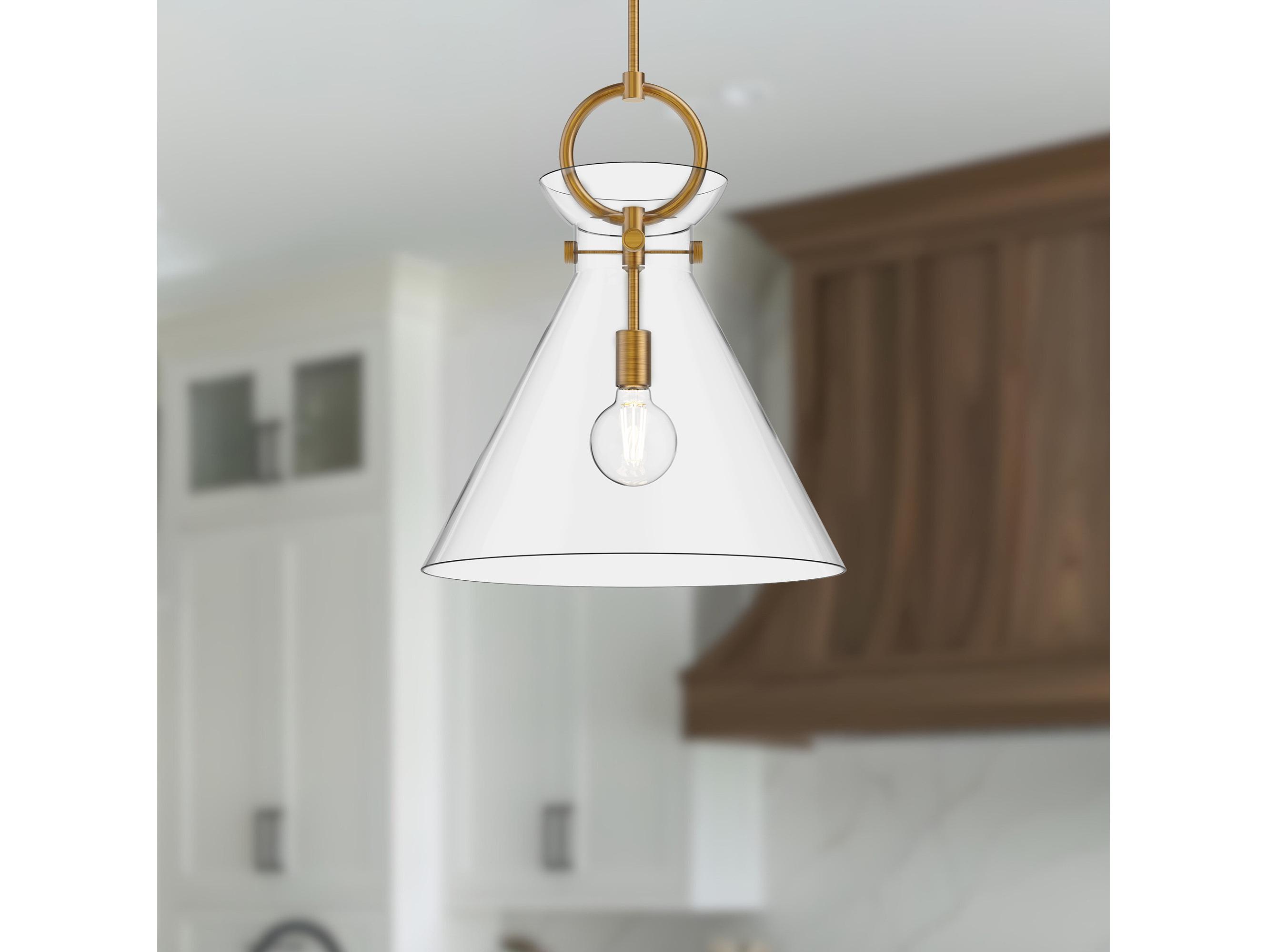 Alora Mood Emerson 1-Light Aged Gold Pendant