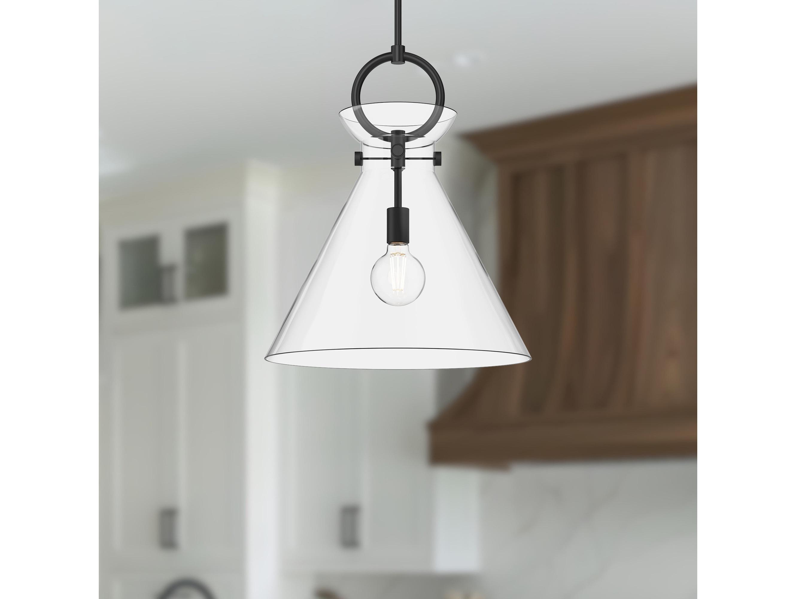 Alora Mood Emerson 1-Light Matte Black Pendant