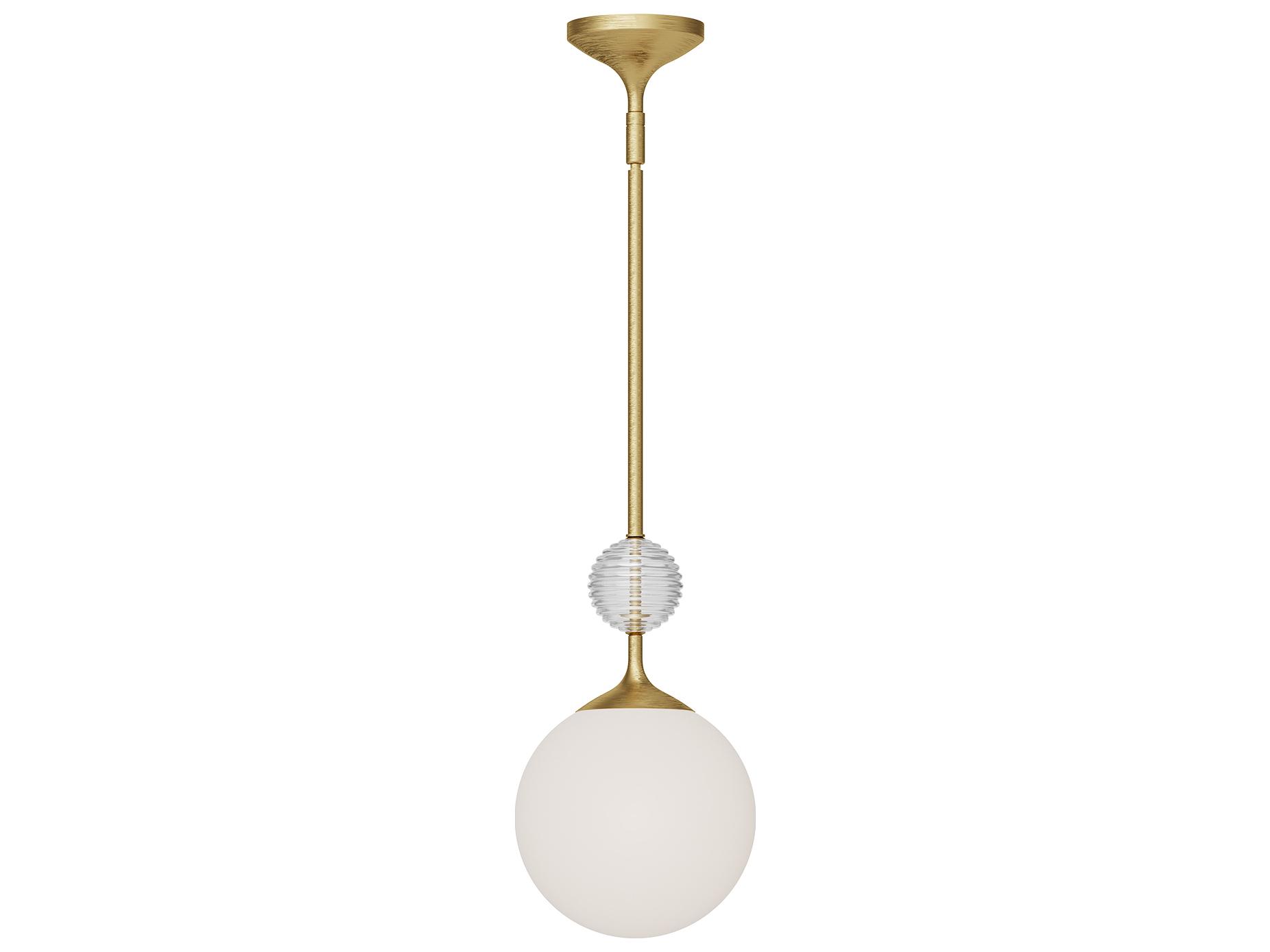Alora Mood Celia 1-Light Brushed Gold Globe Mini Pendant