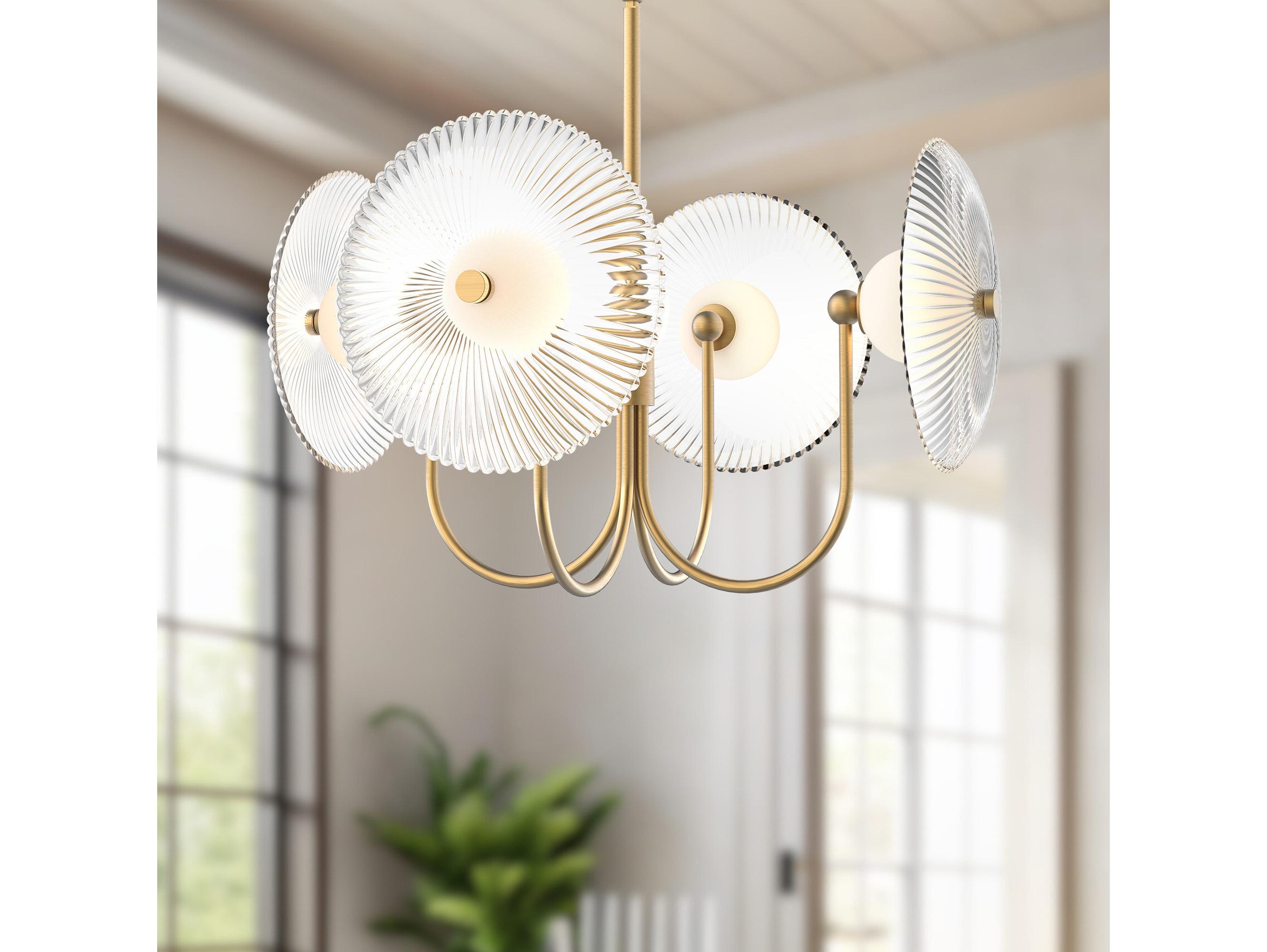 Alora Mood Hera Brushed Gold Geometric Pendant