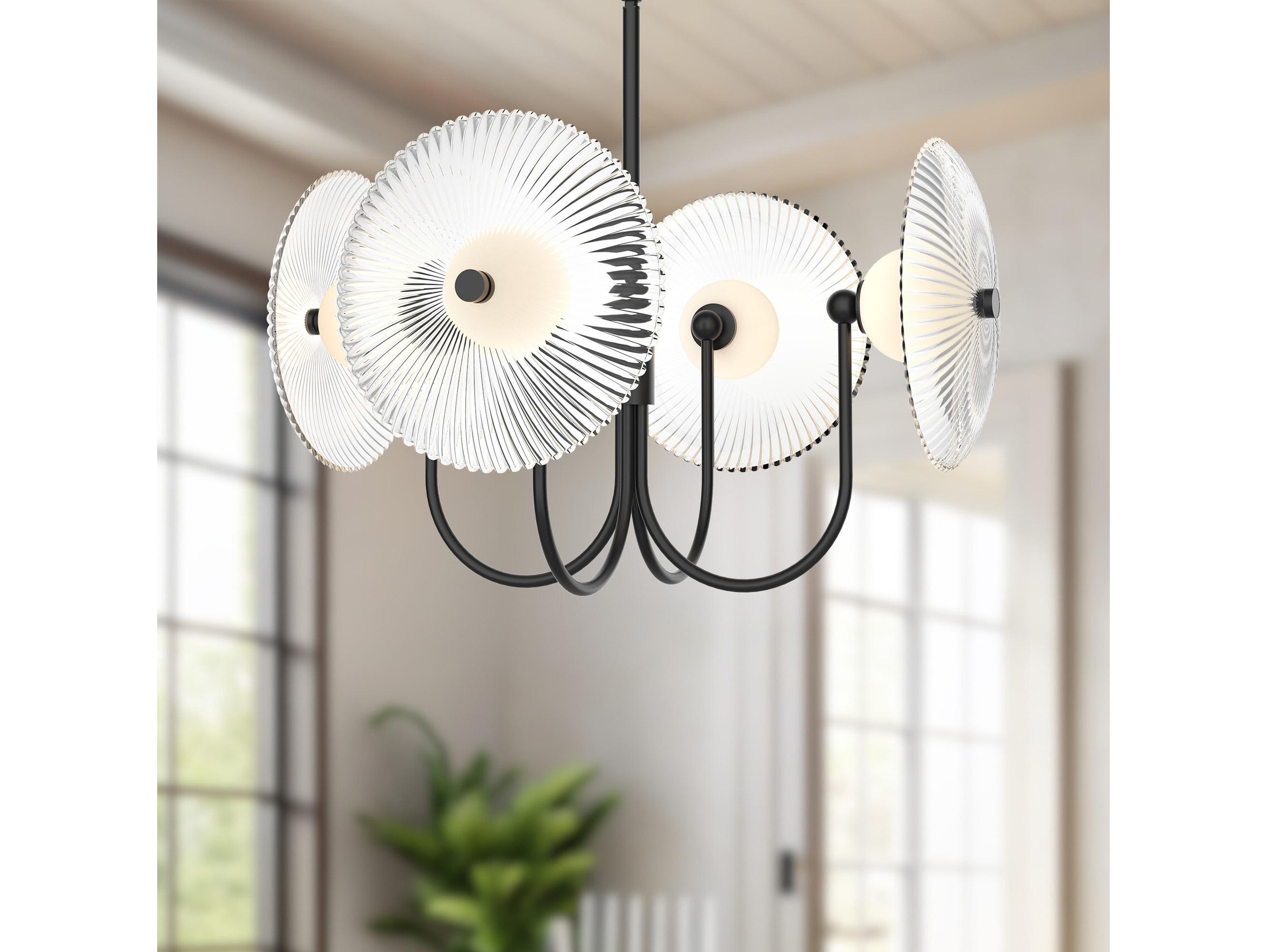 Alora Mood Hera Matte Black Geometric Pendant