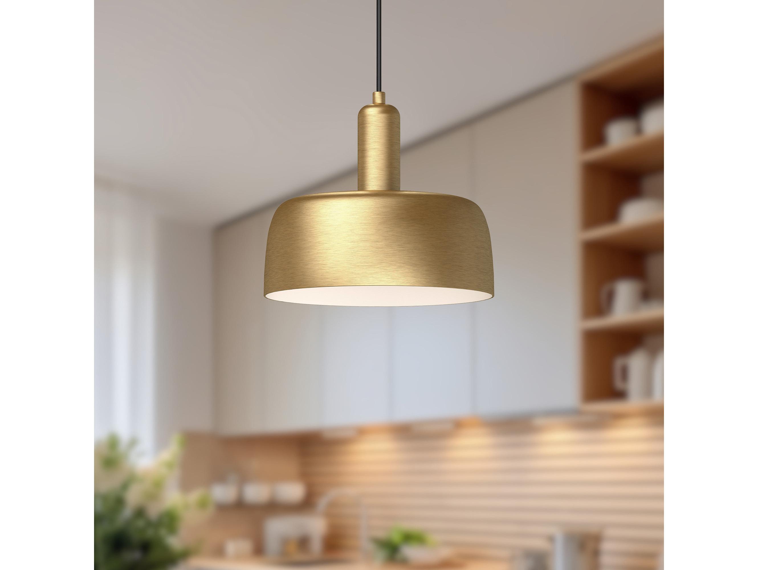 Alora Mood Adriano 1-Light Brushed Gold Mini Pendant