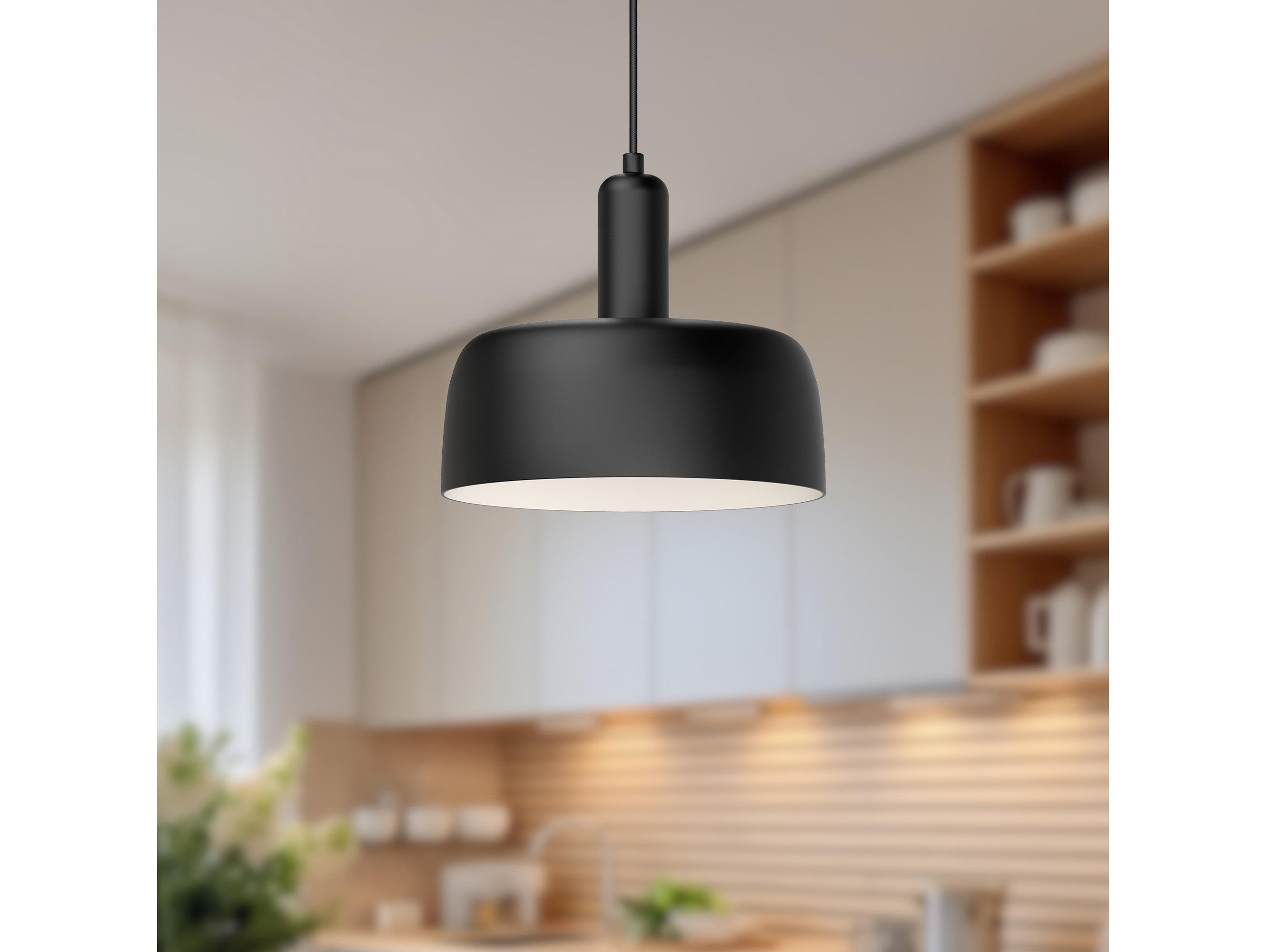 Alora Mood Adriano 1-Light Matte Black Mini Pendant