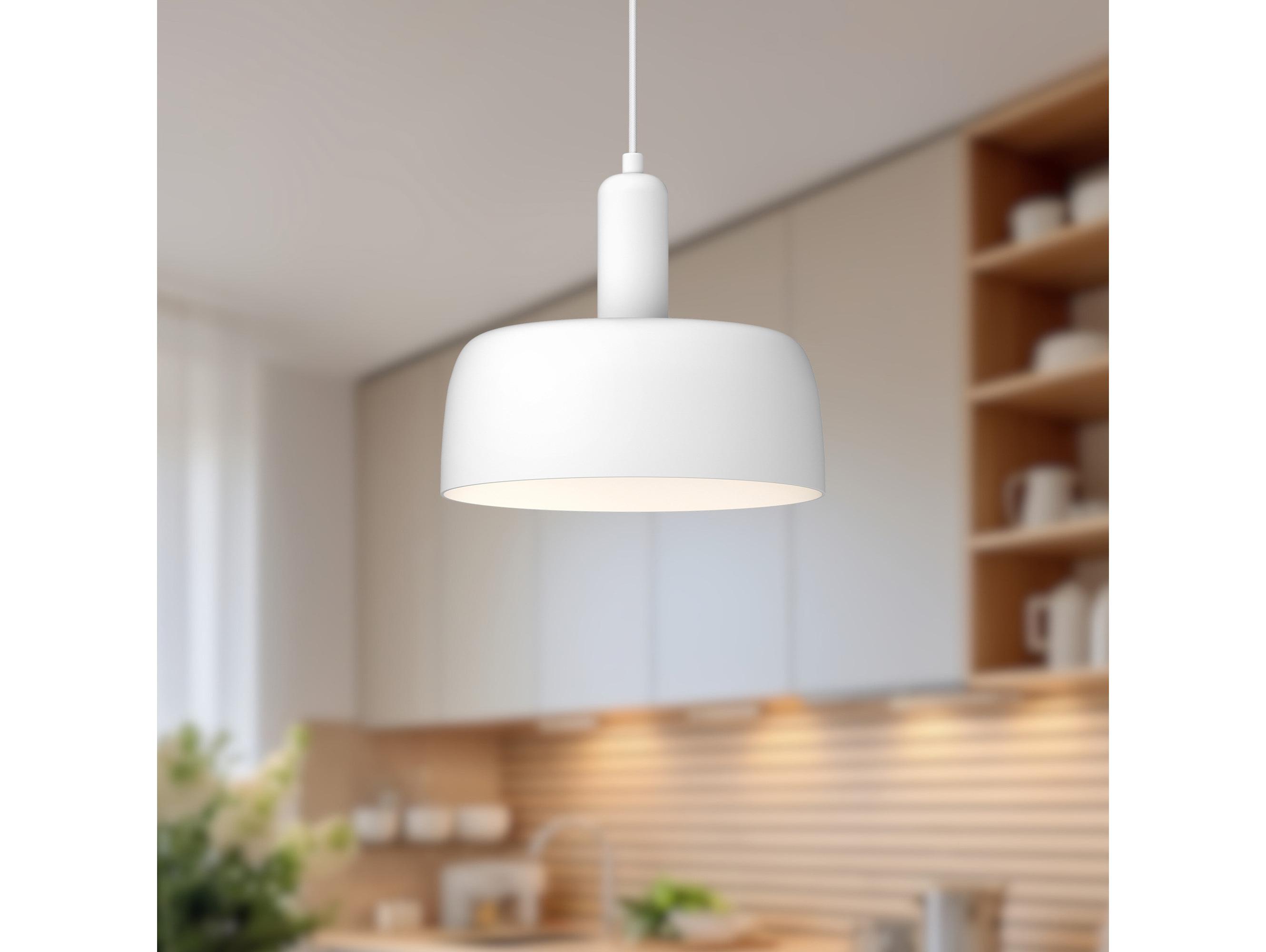 Alora Mood Adriano 1-Light White Mini Pendant