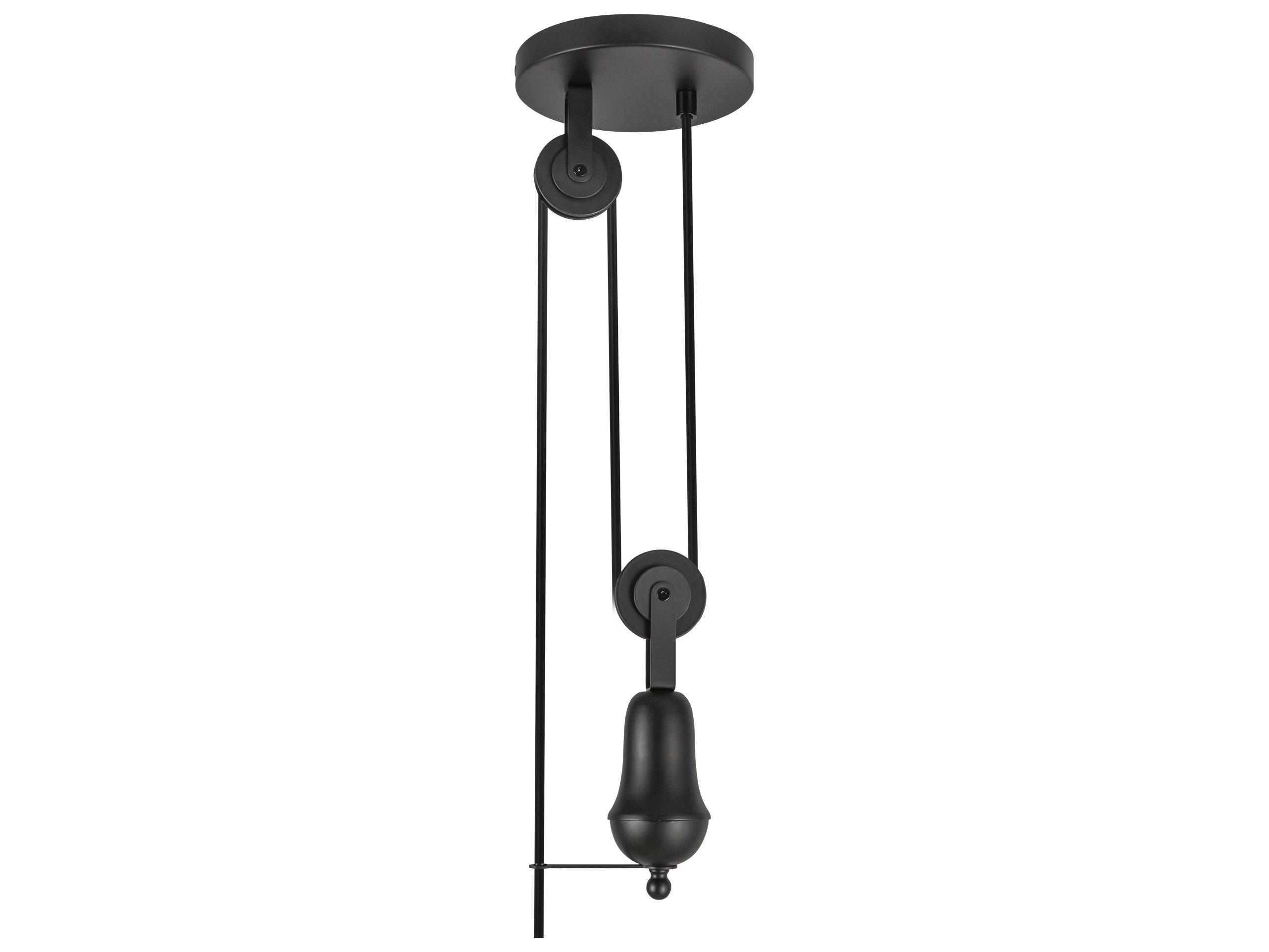 Alora Mood Ellen 1-Light Matte Black Pendant
