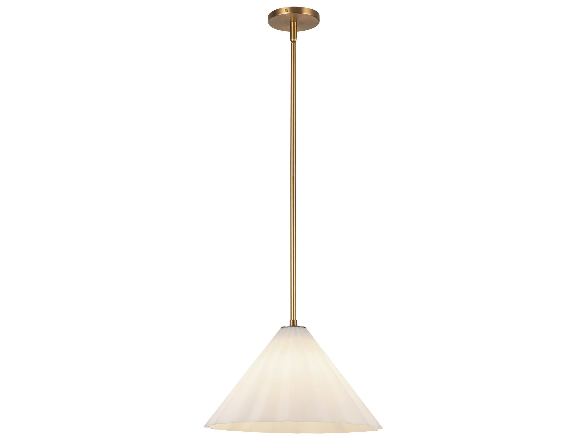 Alora Mood Serena 1-Light Aged Gold Pendant