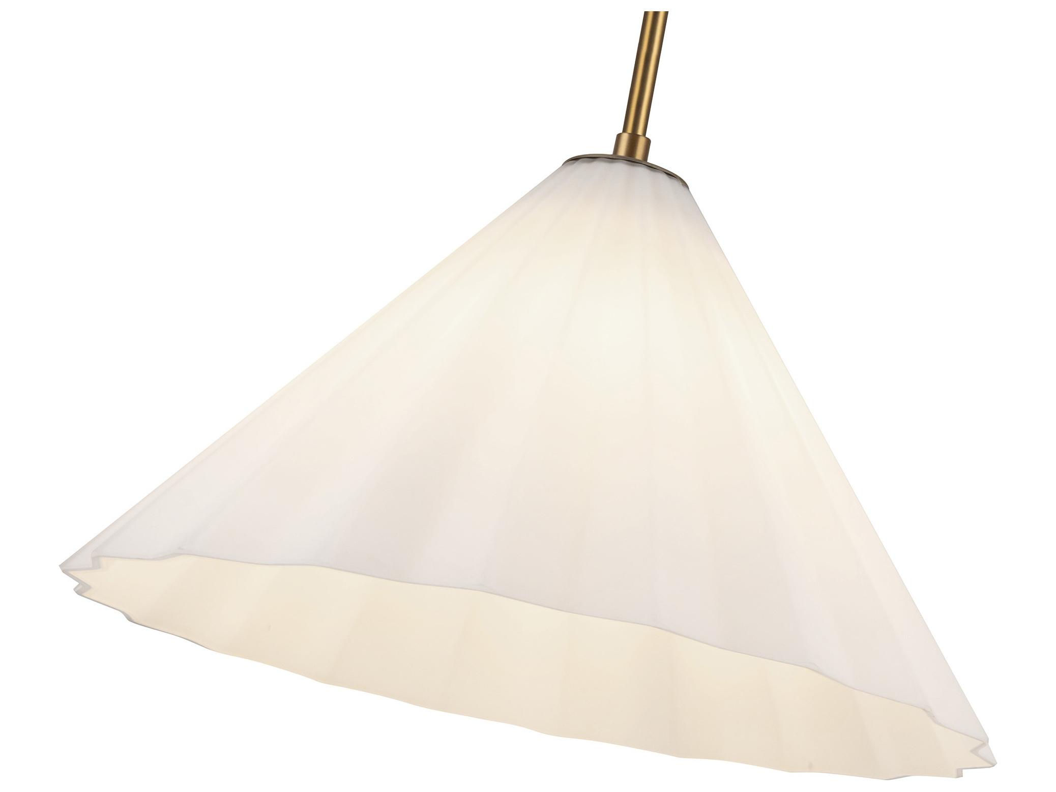 Alora Mood Serena 1-Light Aged Gold Pendant