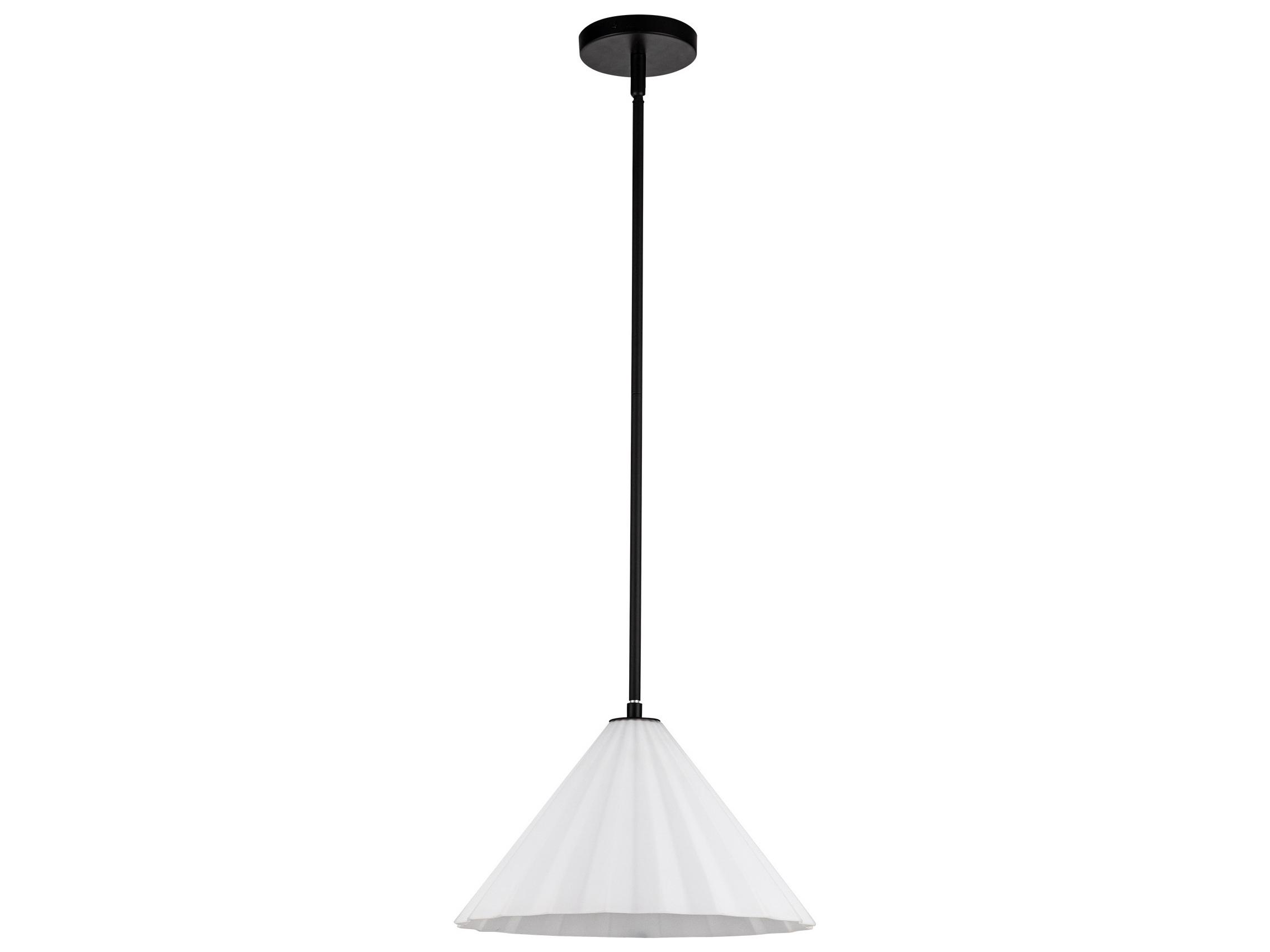 Alora Mood Serena 1-Light Matte Black Pendant