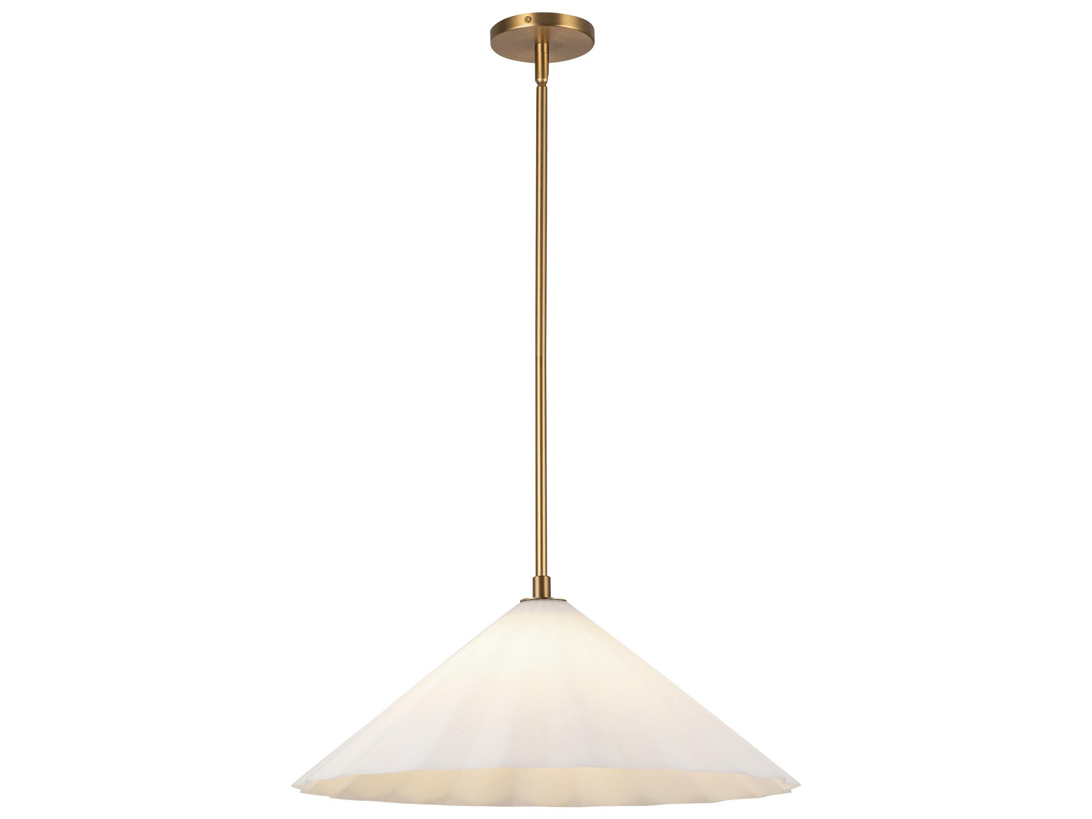 Alora Mood Serena 1-Light Aged Gold Pendant