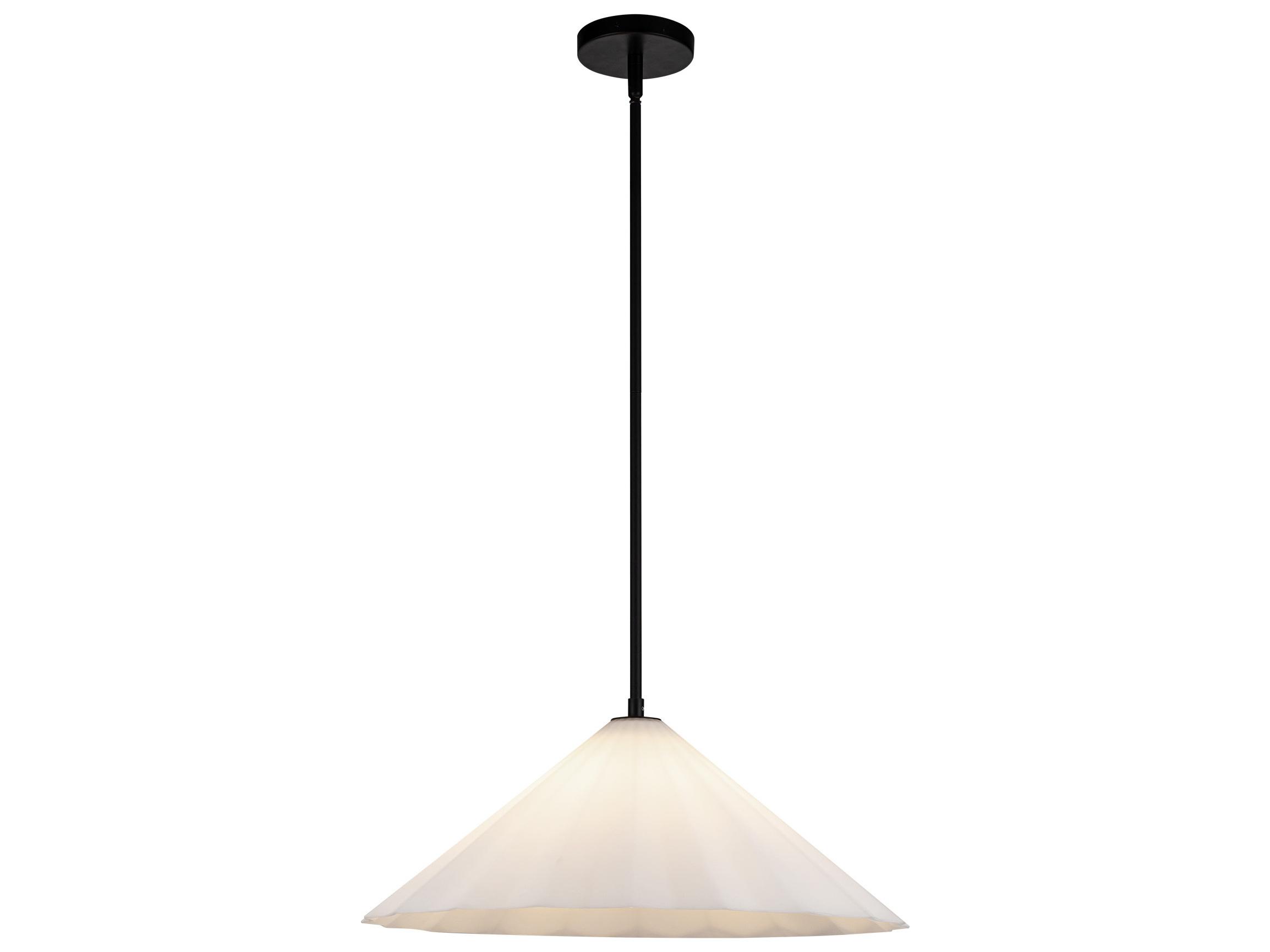 Alora Mood Serena 1-Light Matte Black Pendant