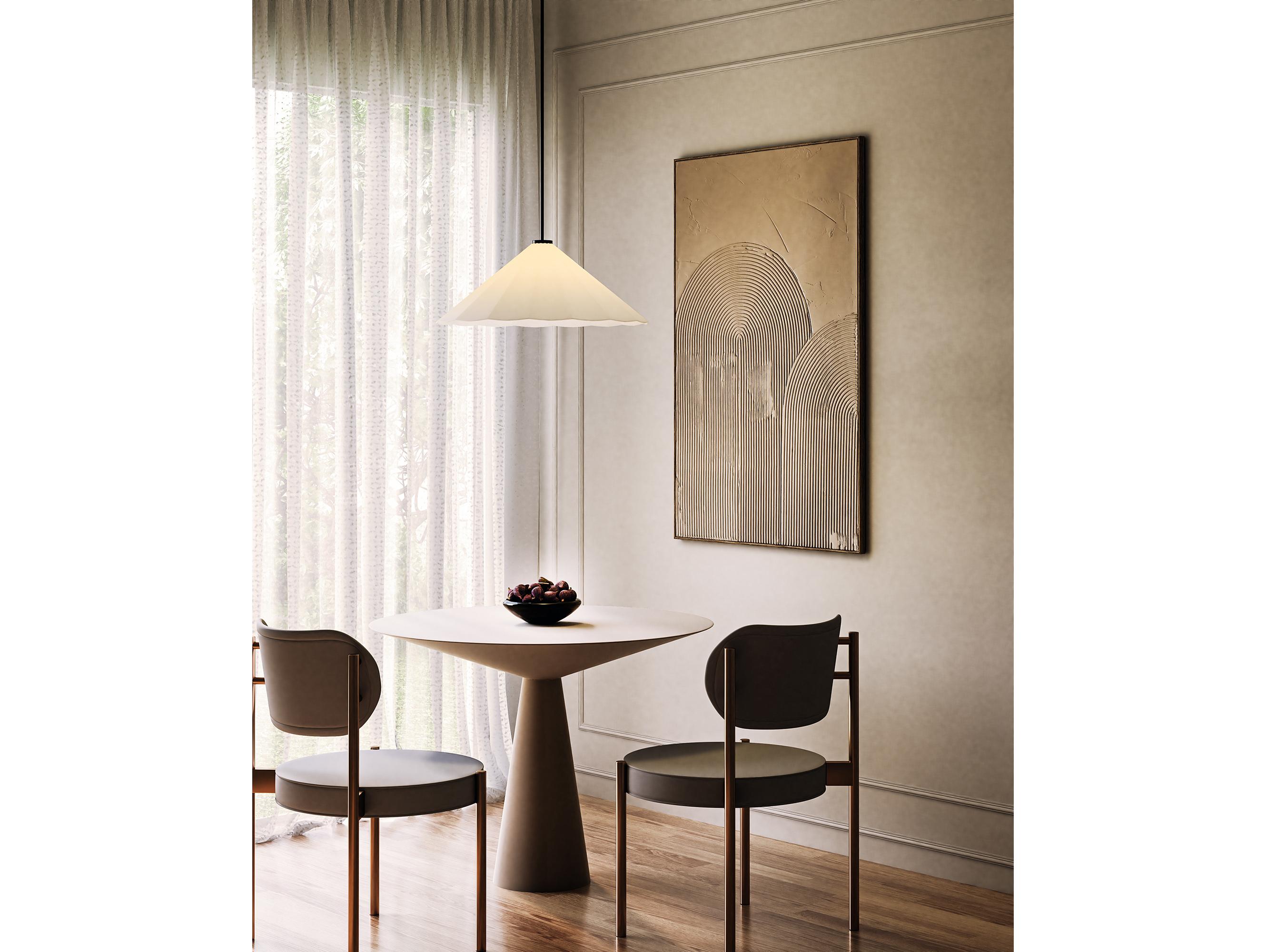 Alora Mood Serena 1-Light Matte Black Pendant