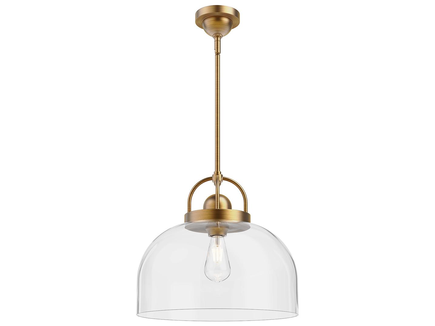 Alora Mood Lancaster 1-Light Aged Gold Pendant