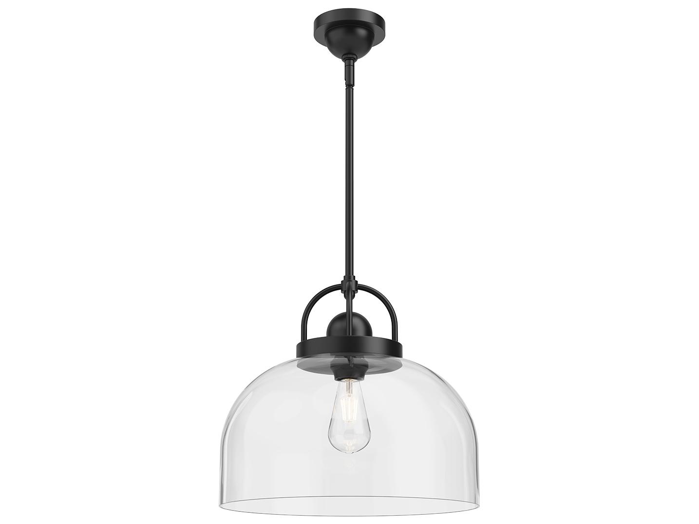 Alora Mood Lancaster 1-Light Matte Black Pendant