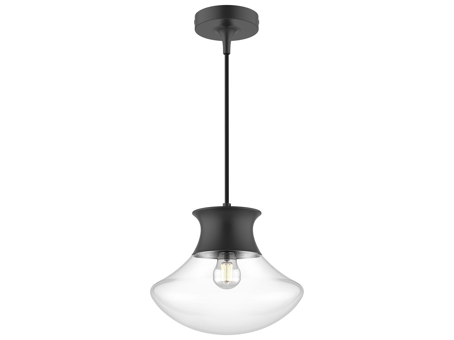 Alora Mood Marcel 1-Light Matte Black Mini Pendant