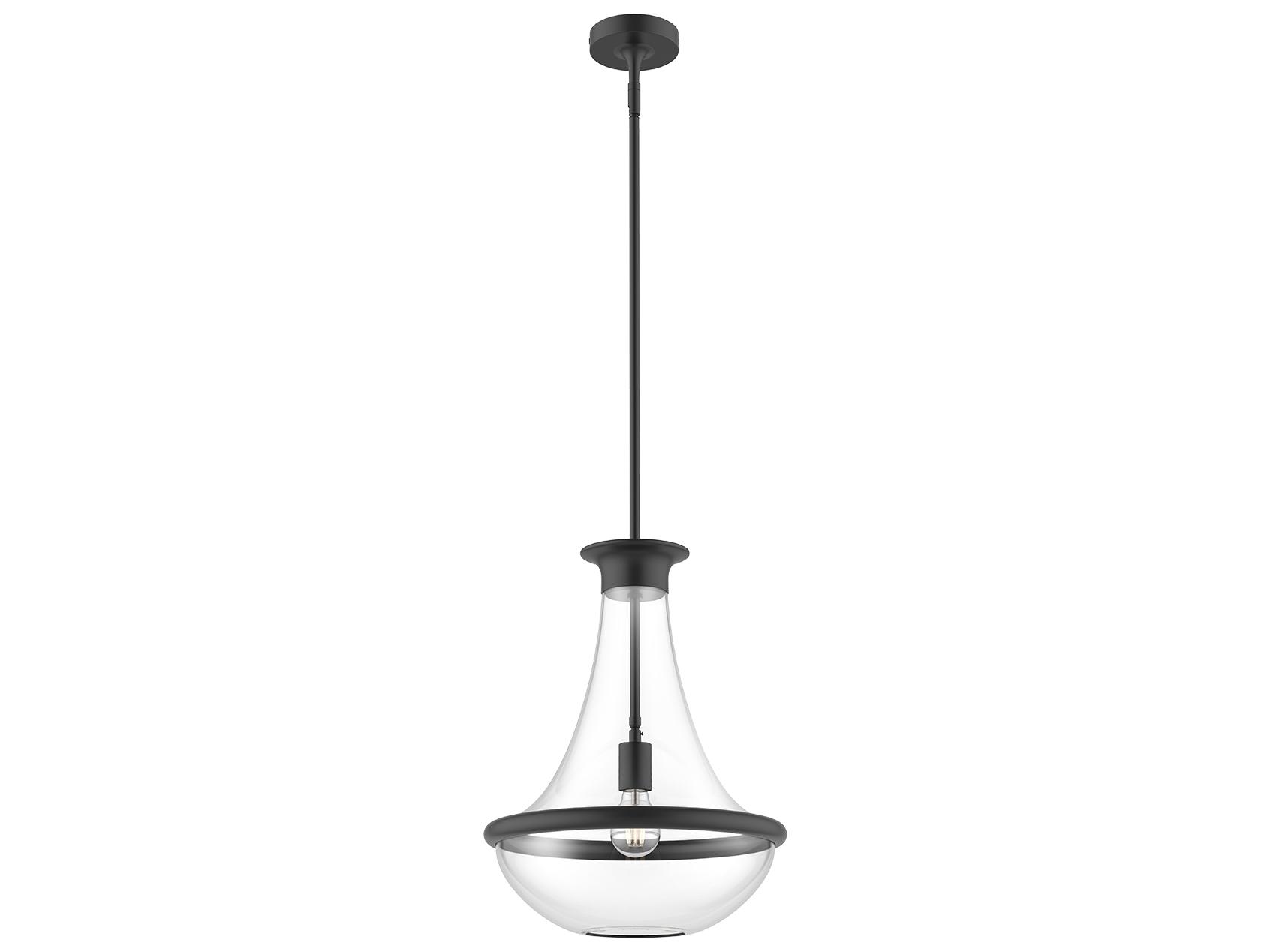 Alora Mood Marcel 1-Light Matte Black Mini Pendant