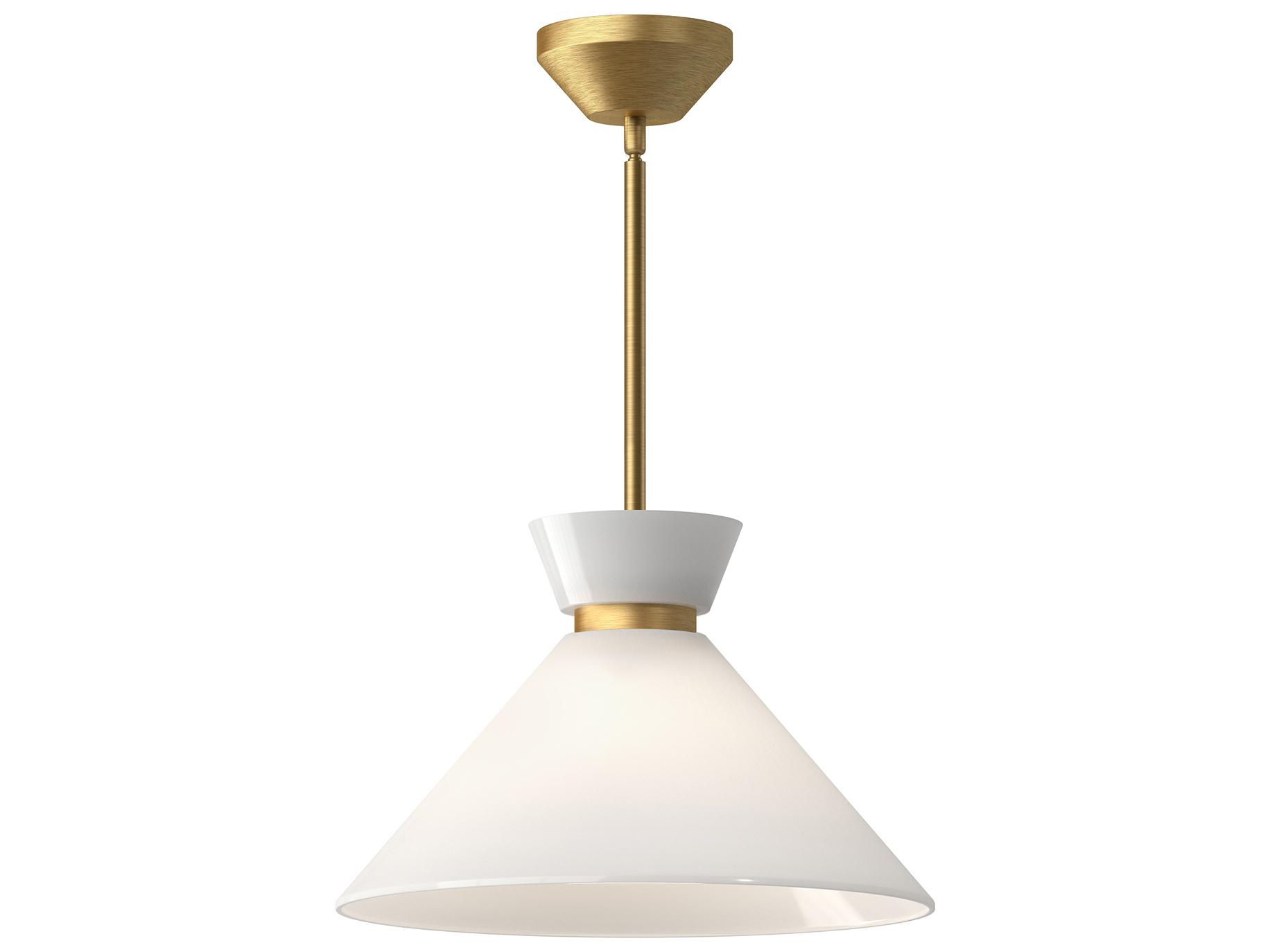 Alora Mood Halston 1-Light Brushed Gold Pendant