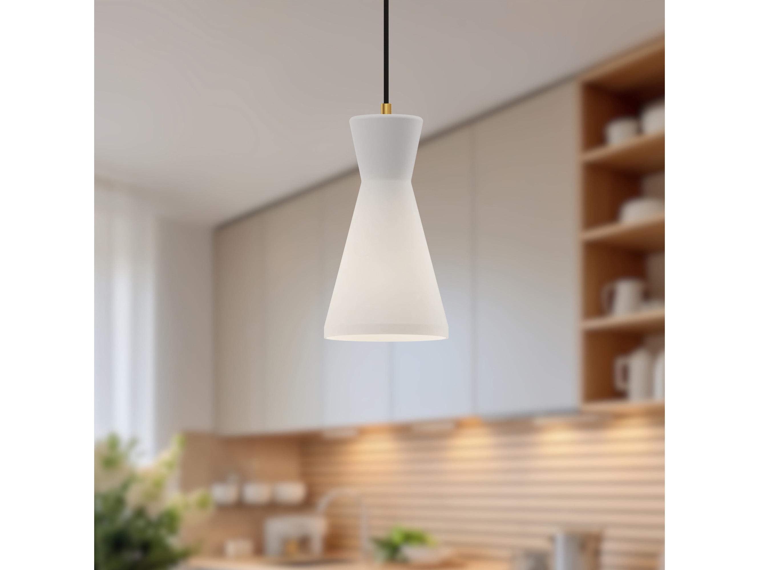 Alora Mood Betty 1-Light Aged Gold Geometric Mini Pendant